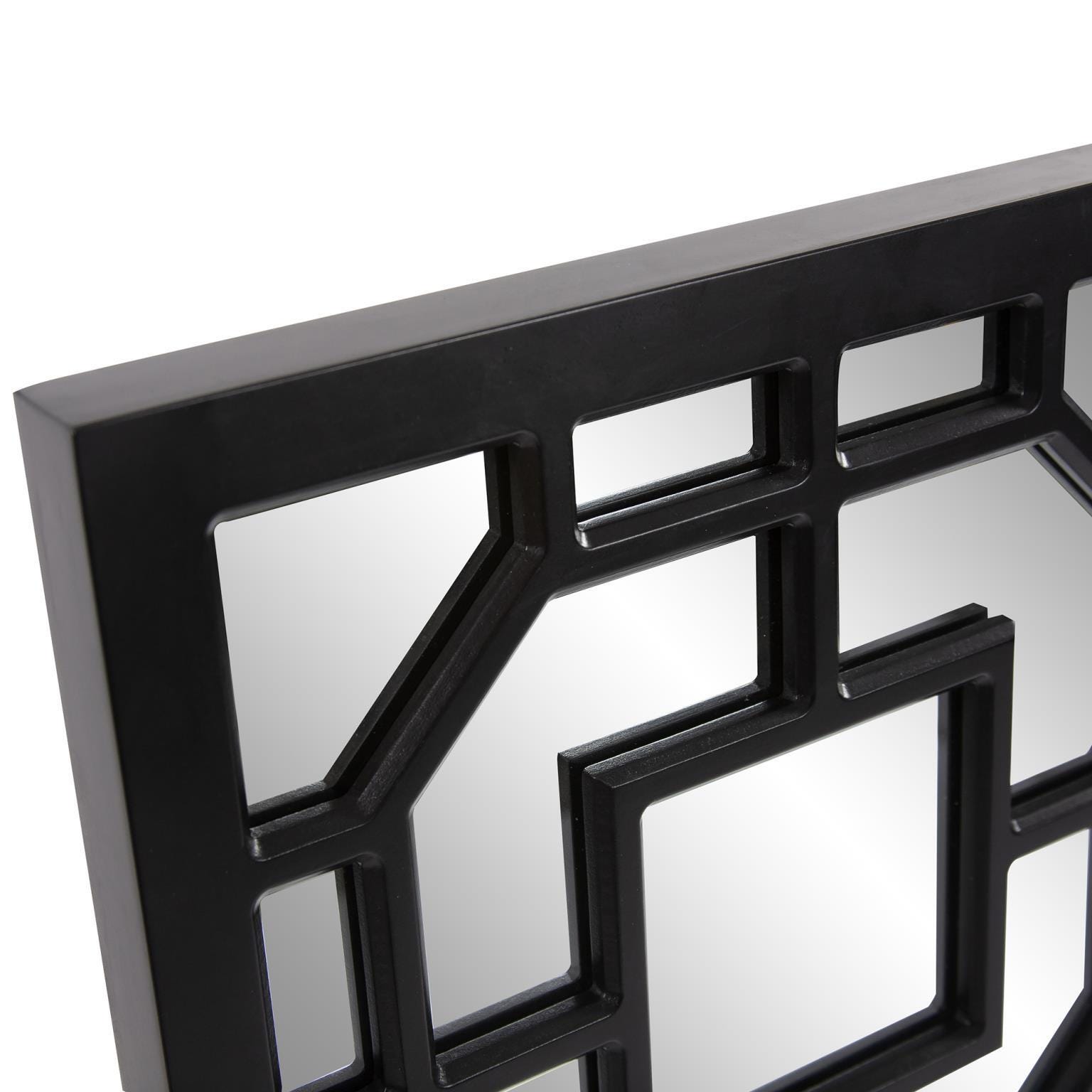 Howard Elliott Aldrich Accent Mirror, Matte Black, large
