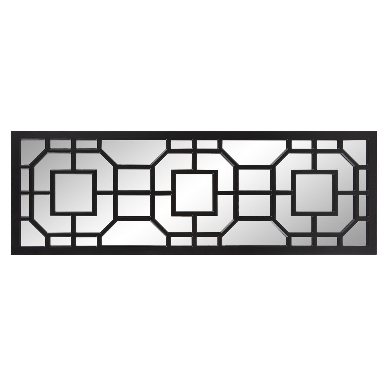 Howard Elliott Aldrich Accent Mirror, Matte Black, large