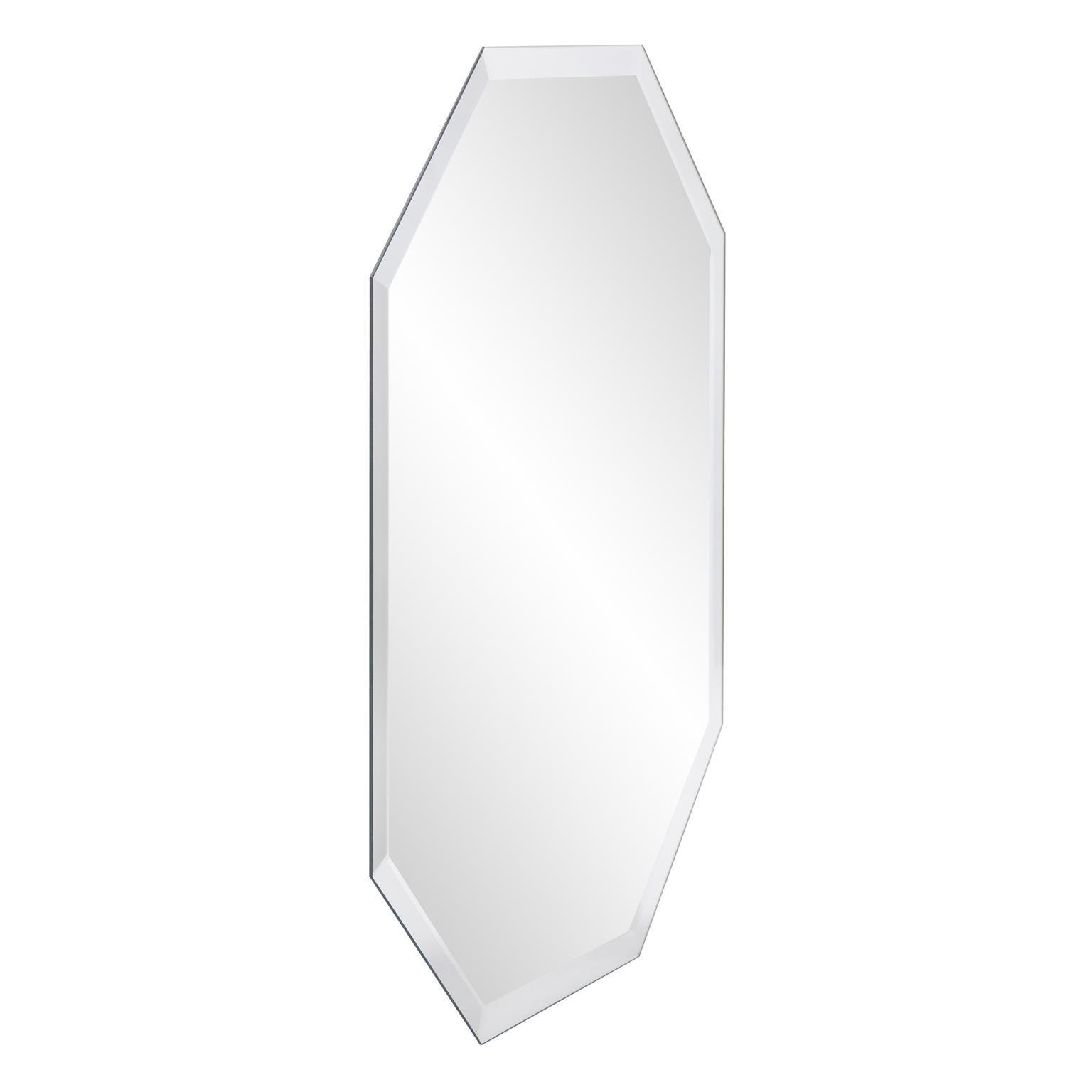 Howard Elliott Frameless Octagonal Mirror, , large