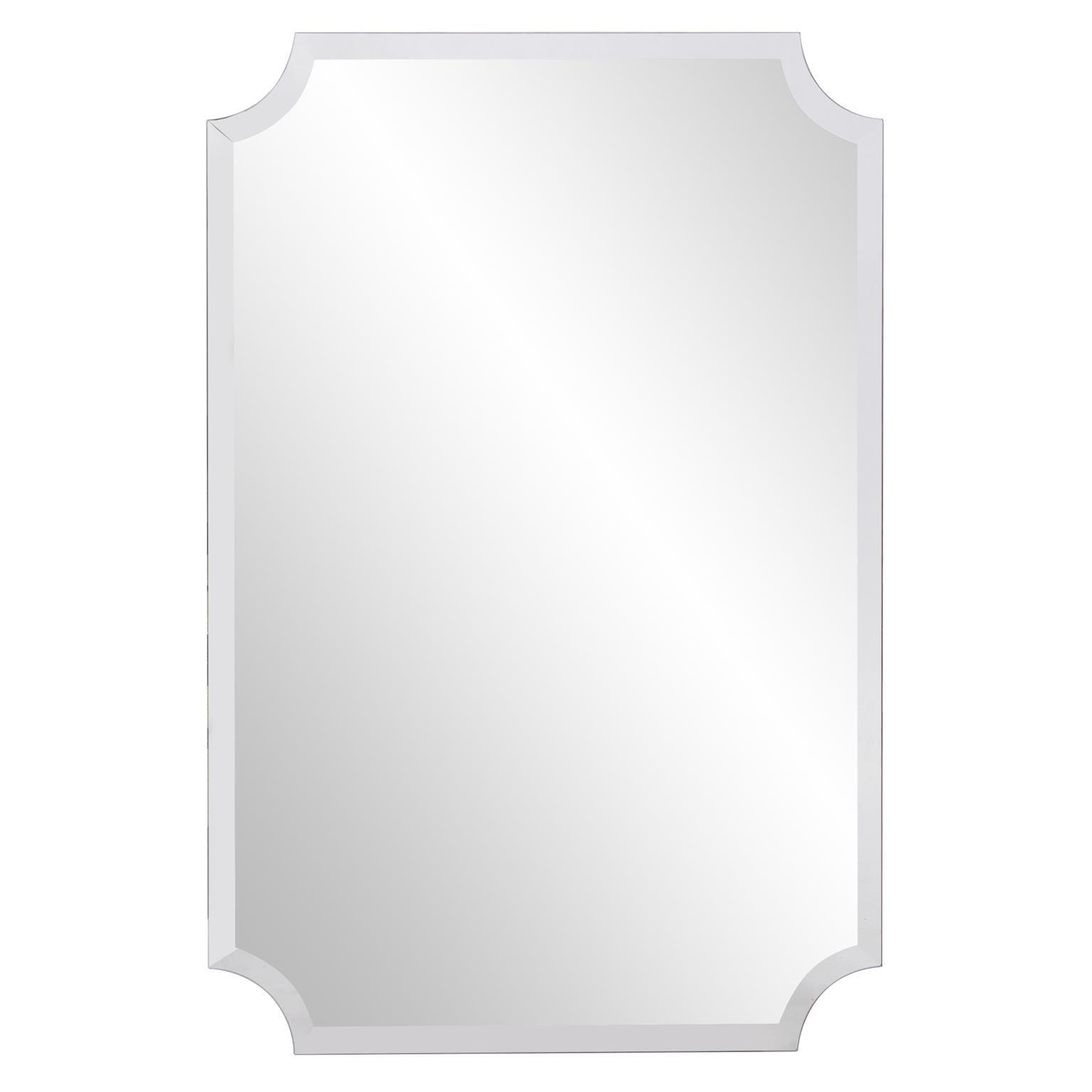 Howard Elliott Frameless Rectangular Wall Mirror, , large