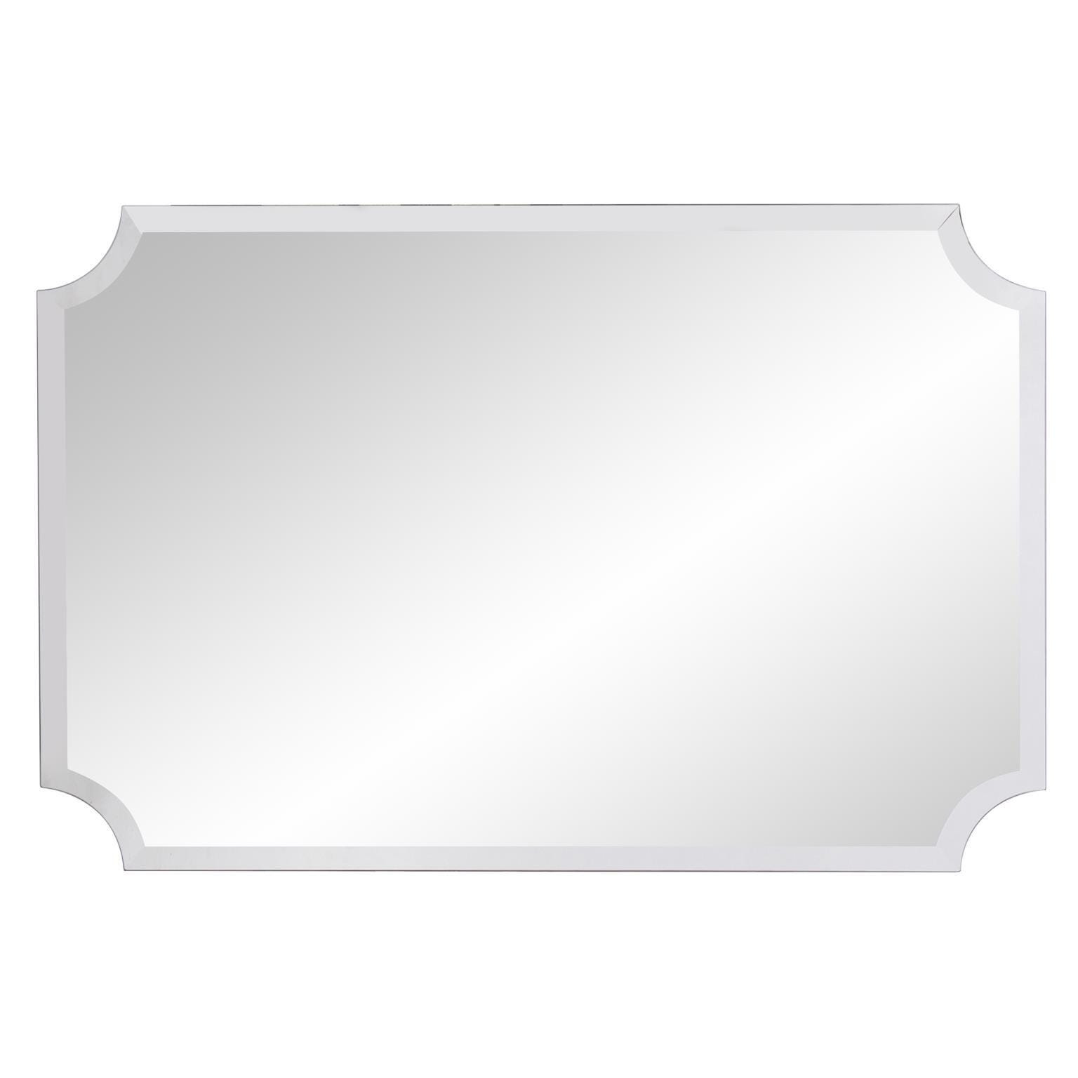 Howard Elliott Frameless Rectangular Wall Mirror, , large