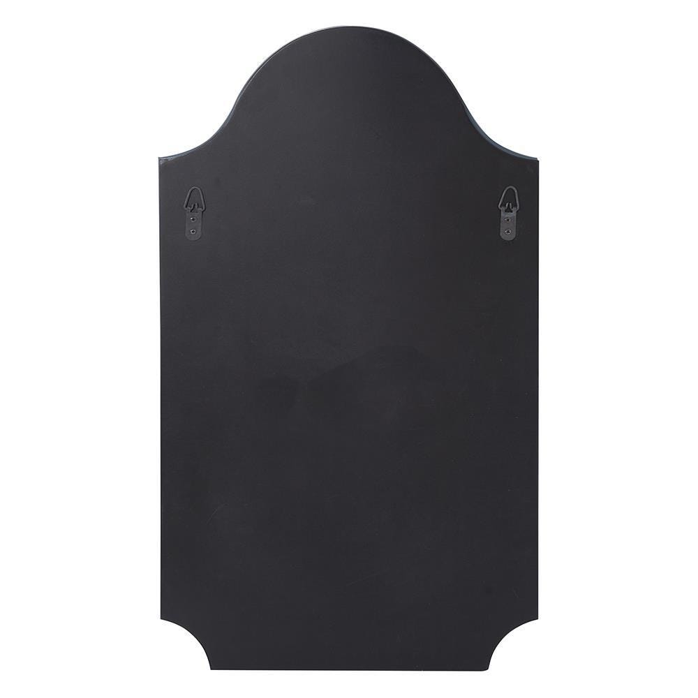 Howard Elliott Frameless Arched Scalloped Mirror, , large