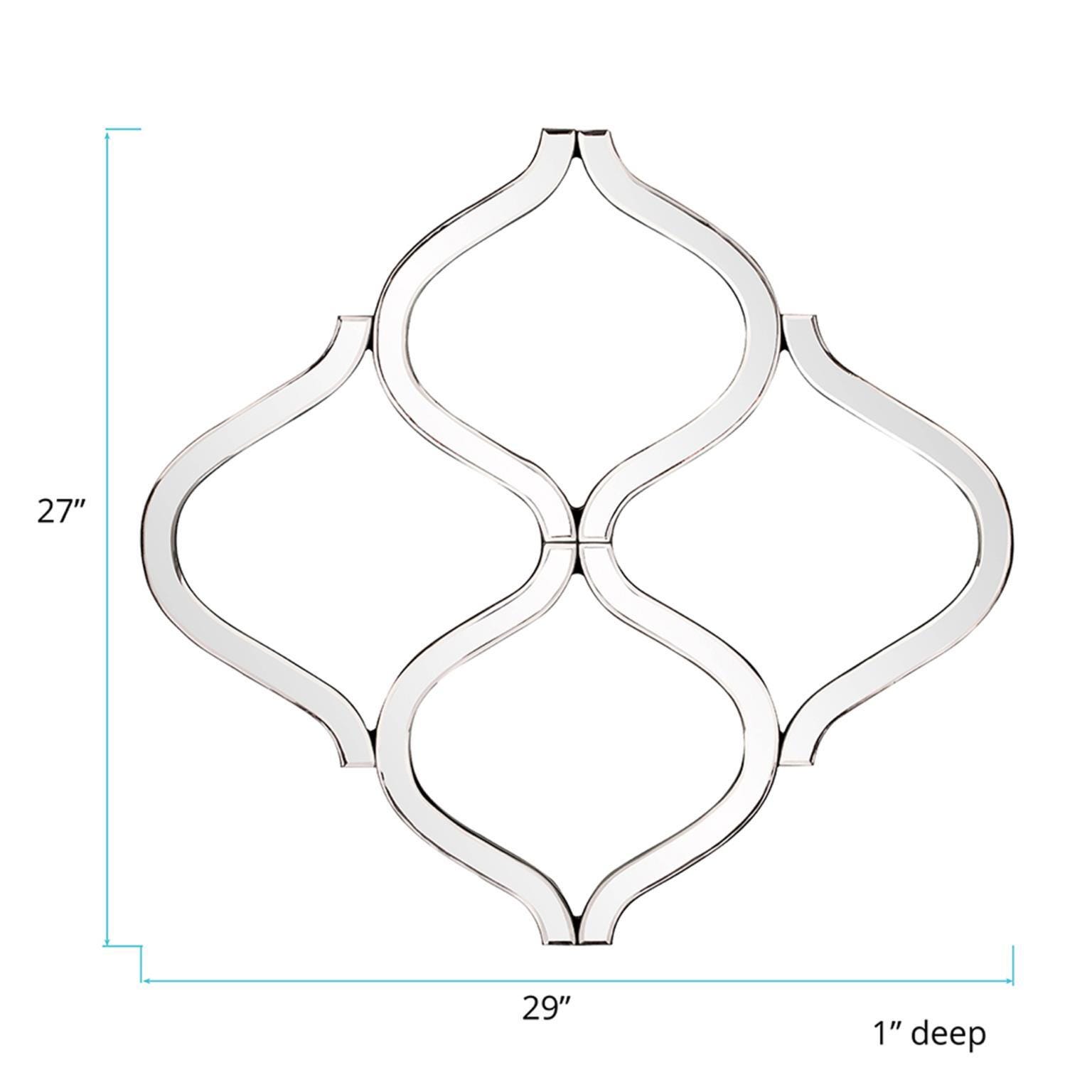 Howard Elliott Lattice Accent Mirror, , large