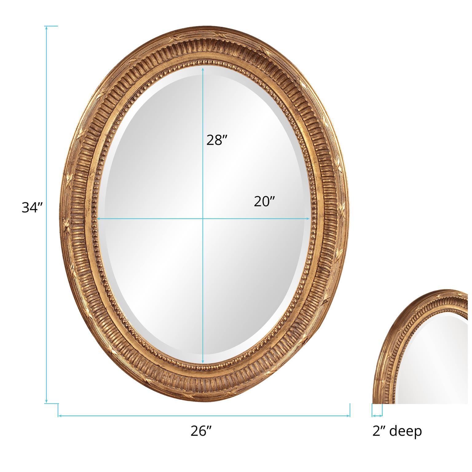 Howard Elliott Nero Accent Mirror, , large