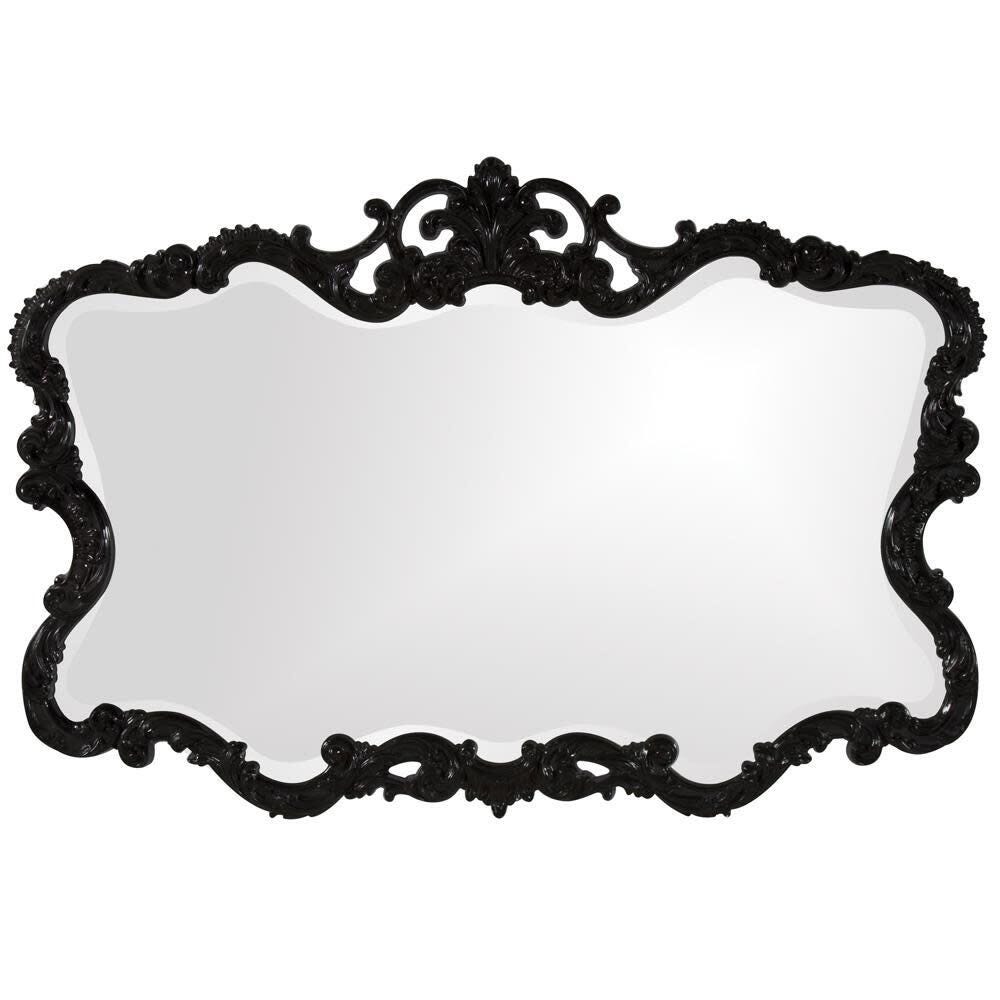 Howard Elliott Talida Accent Mirror, Black, large