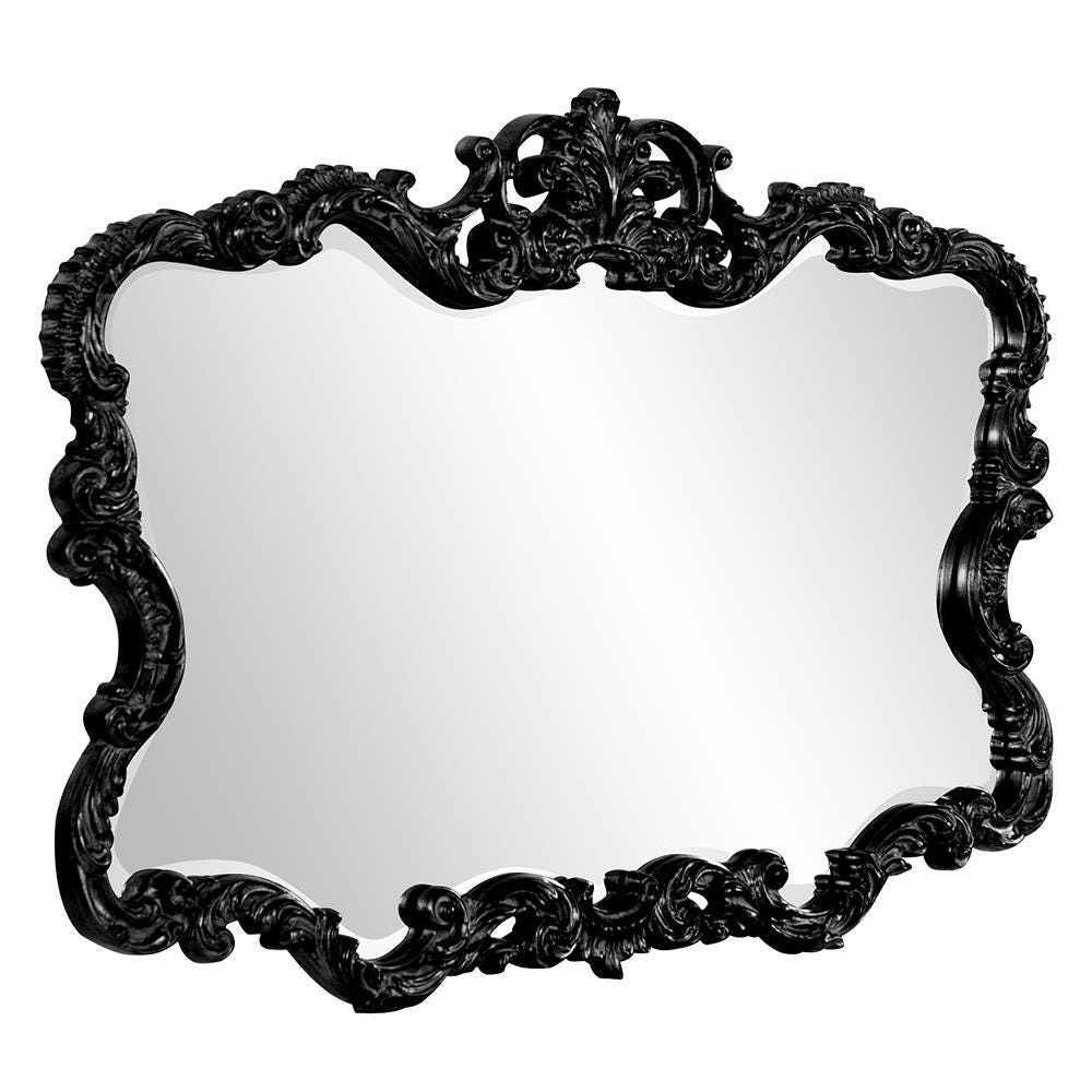 Howard Elliott Talida Accent Mirror, Black, large