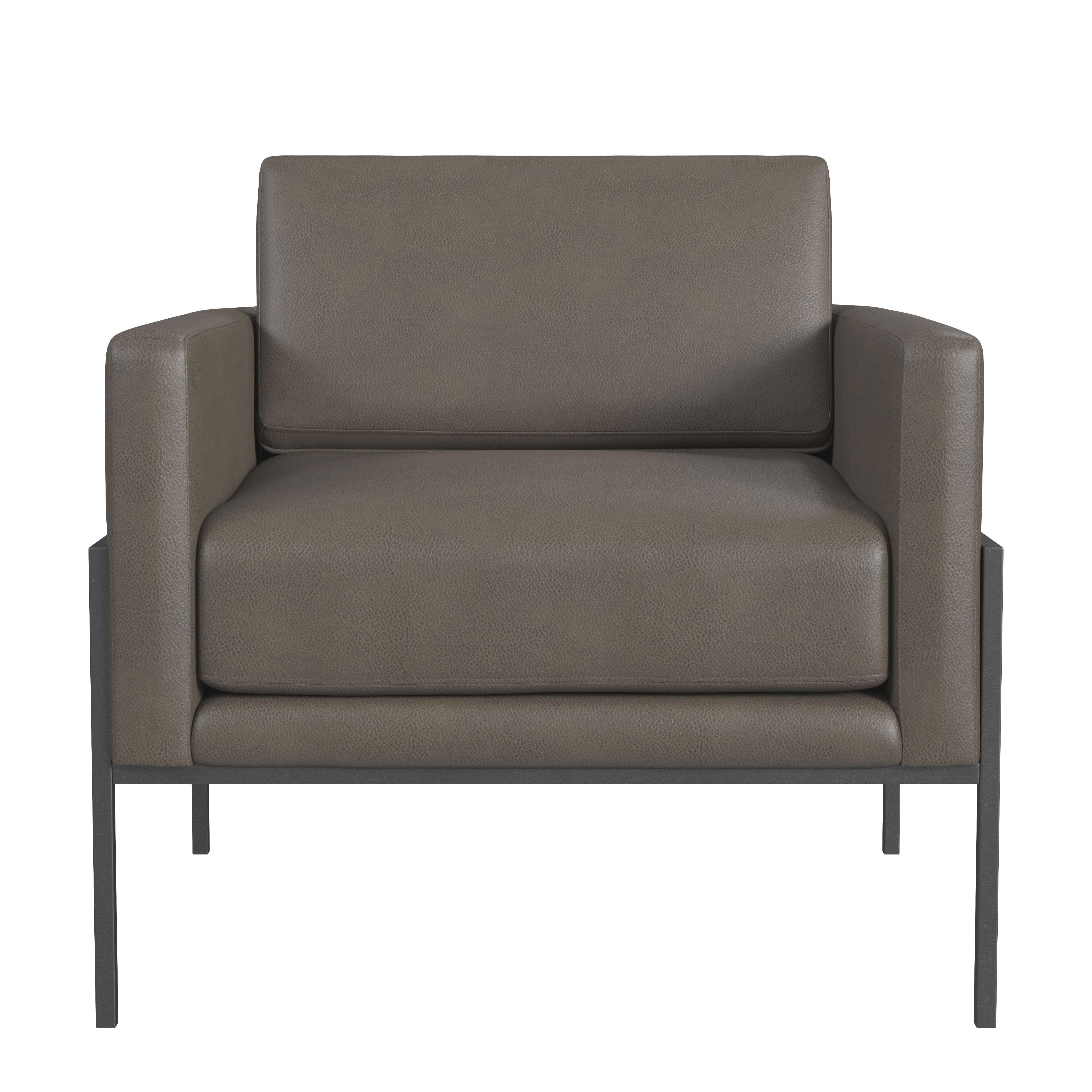 HomePop Accent Chair, Gray, large