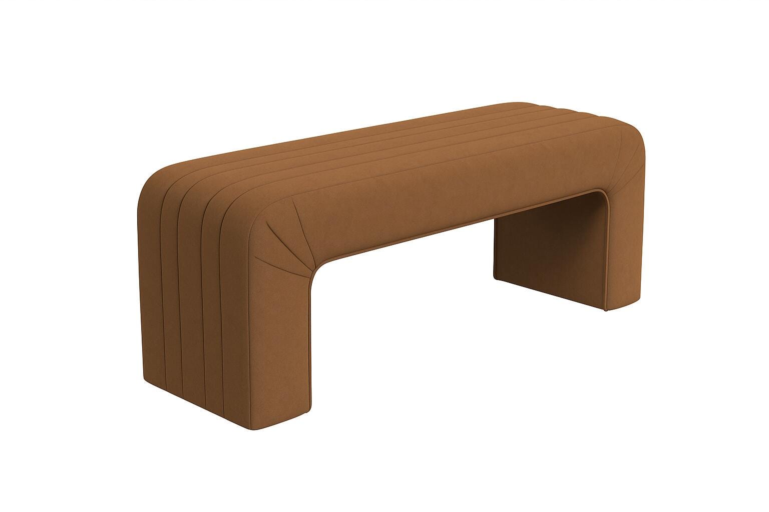 HomePop Bench, Orange, large
