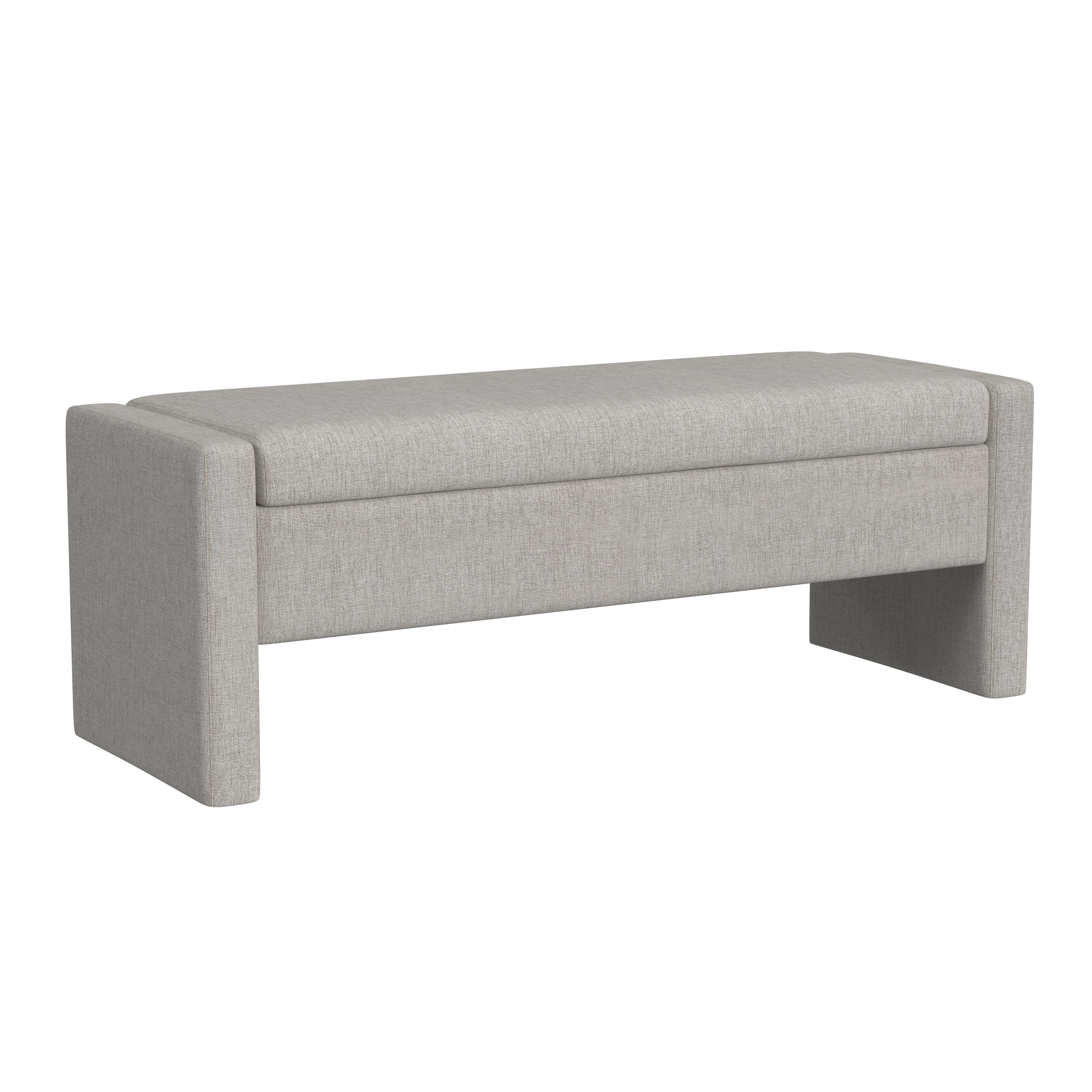 HomePop Storage Bench, Cream, large