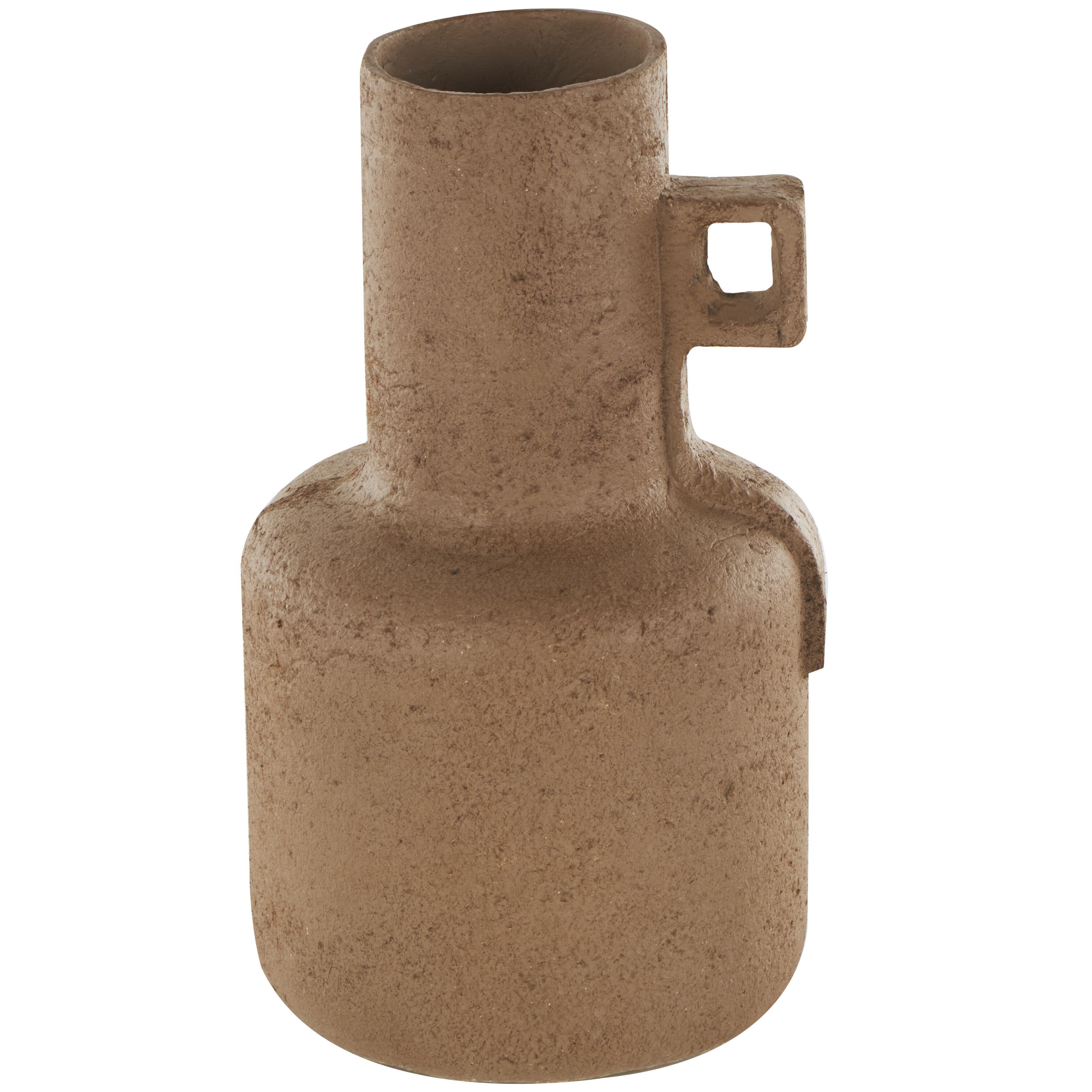 Bayberry Lane Geometric Handle Textured Vase, , large