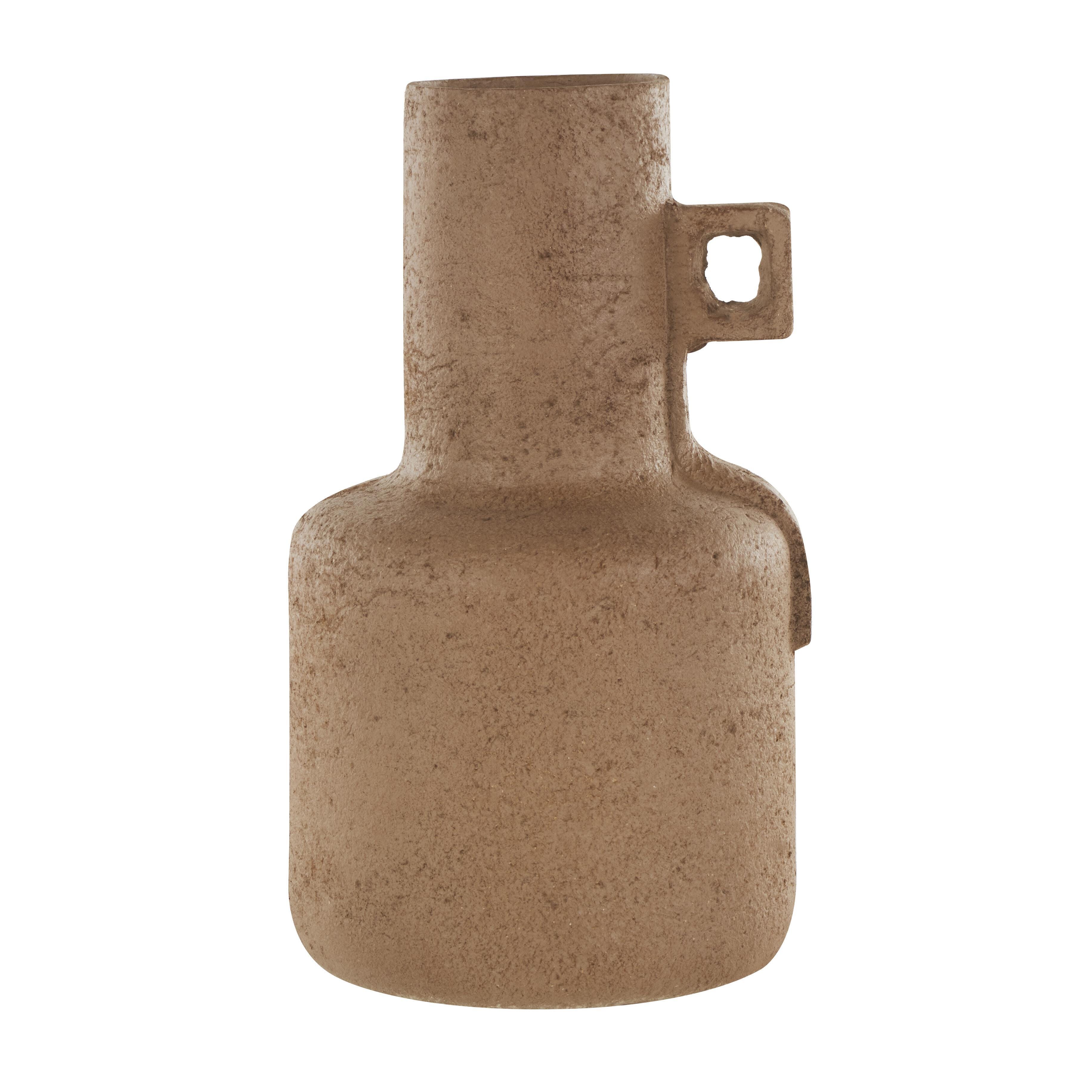 Bayberry Lane Geometric Handle Textured Vase, , large