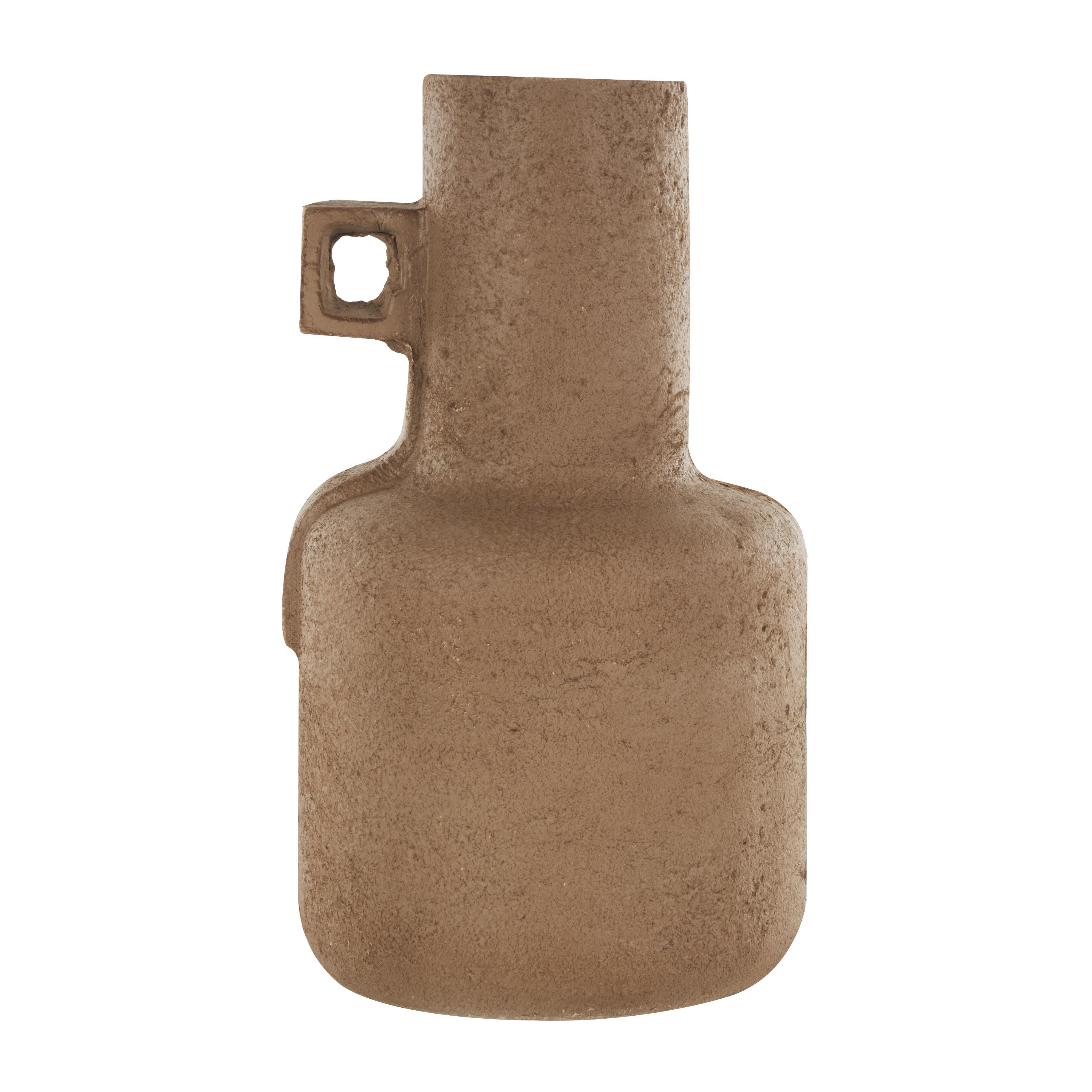 Bayberry Lane Geometric Handle Textured Vase, , large