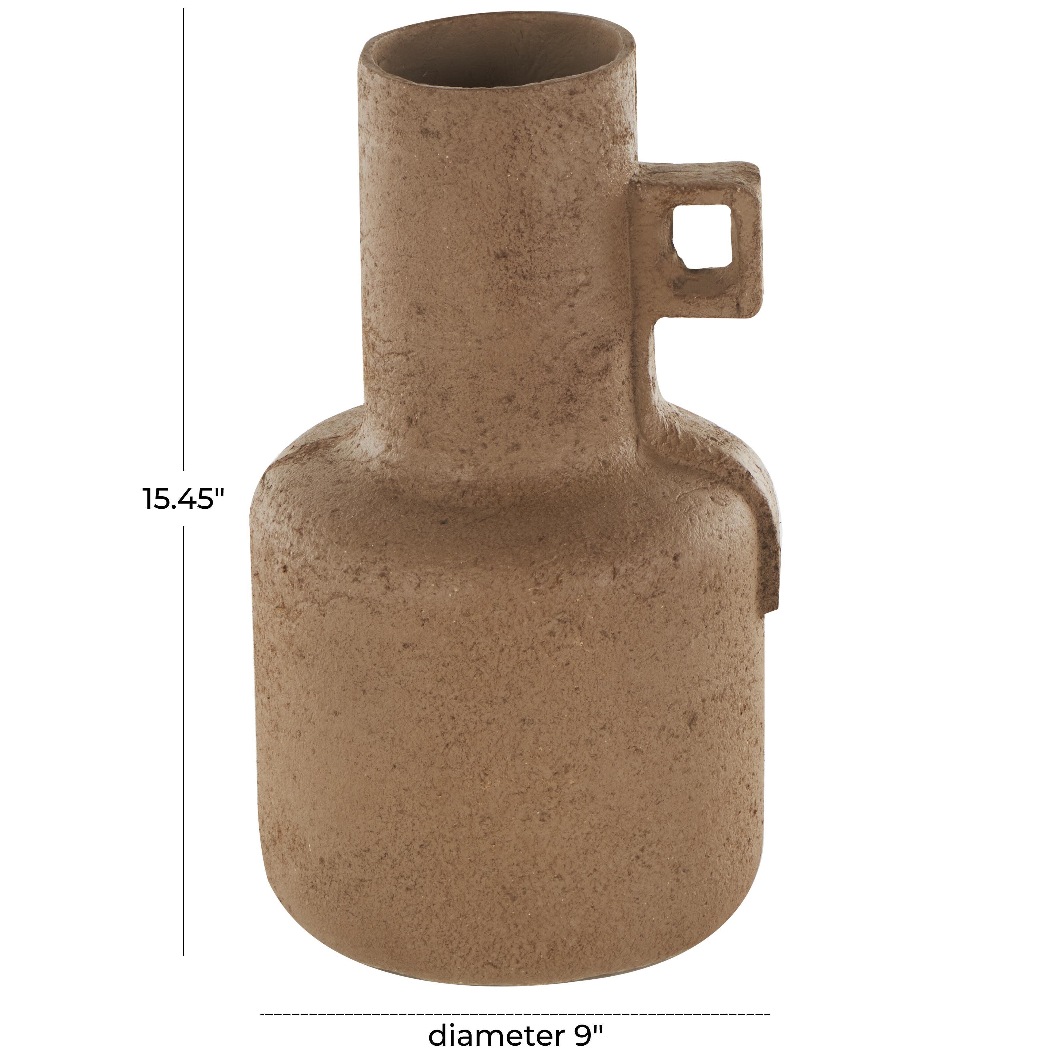 Bayberry Lane Geometric Handle Textured Vase, , large