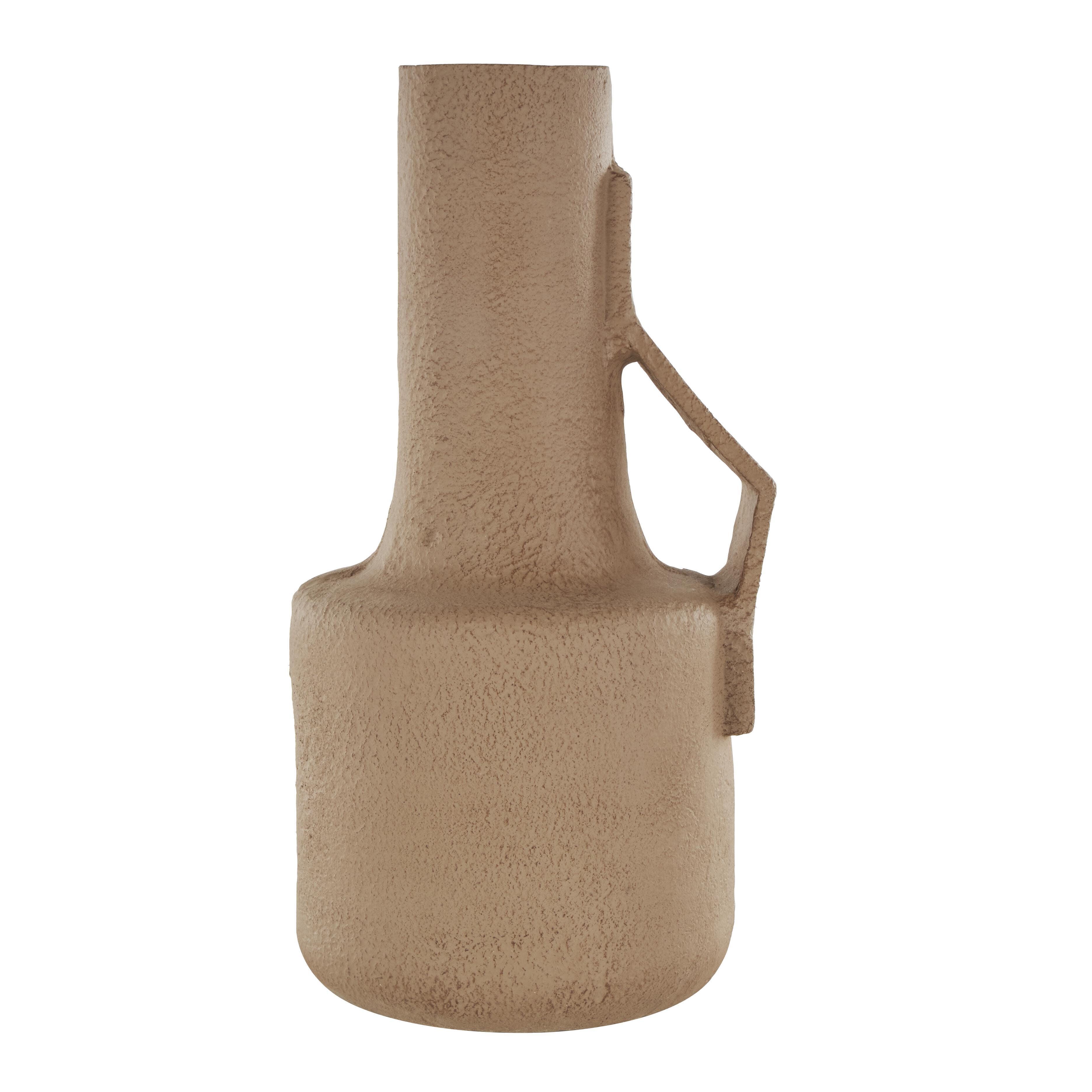 Bayberry Lane Triangular Handle Textured Vase, , large