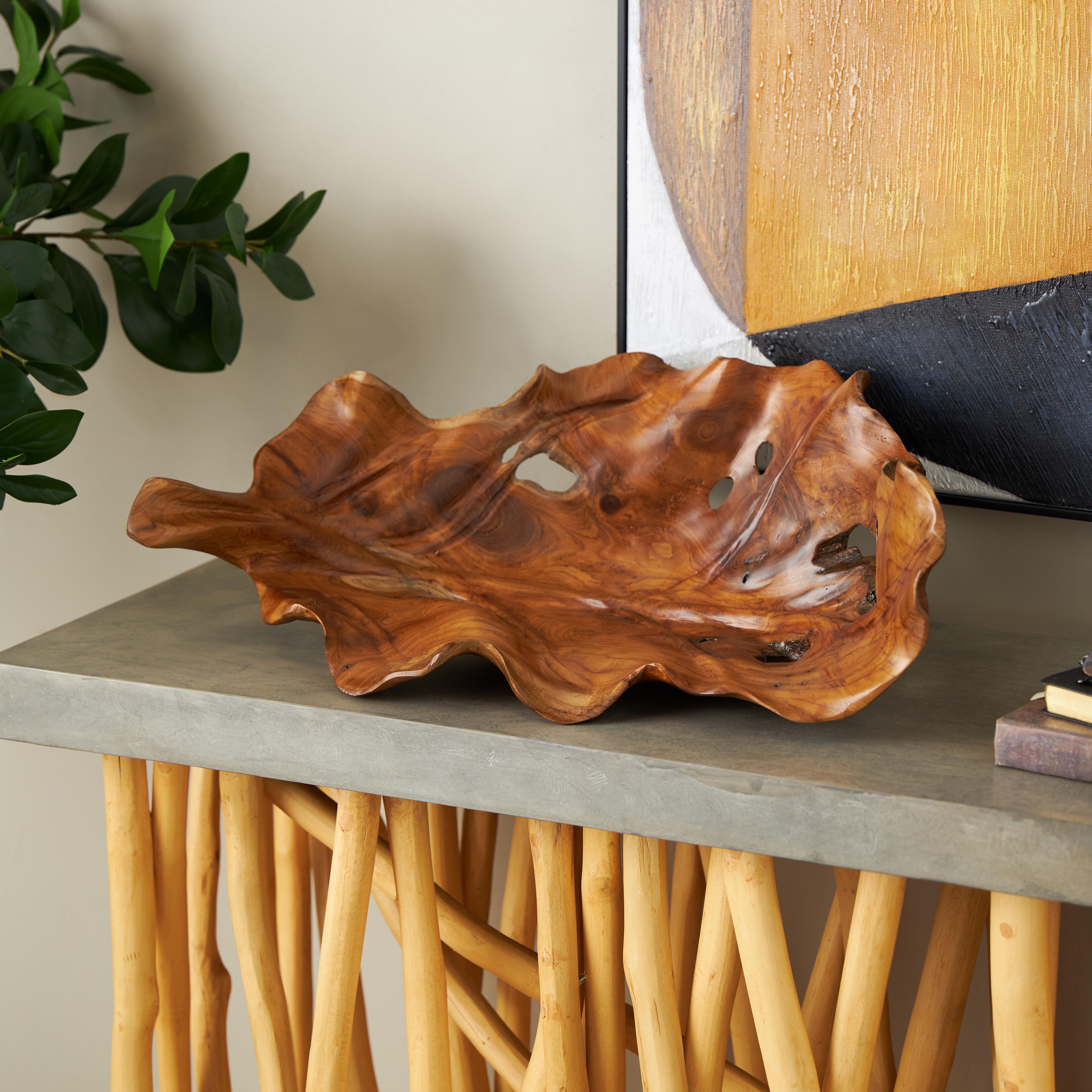 Bayberry Lane Carved Decor Tray, , rollover