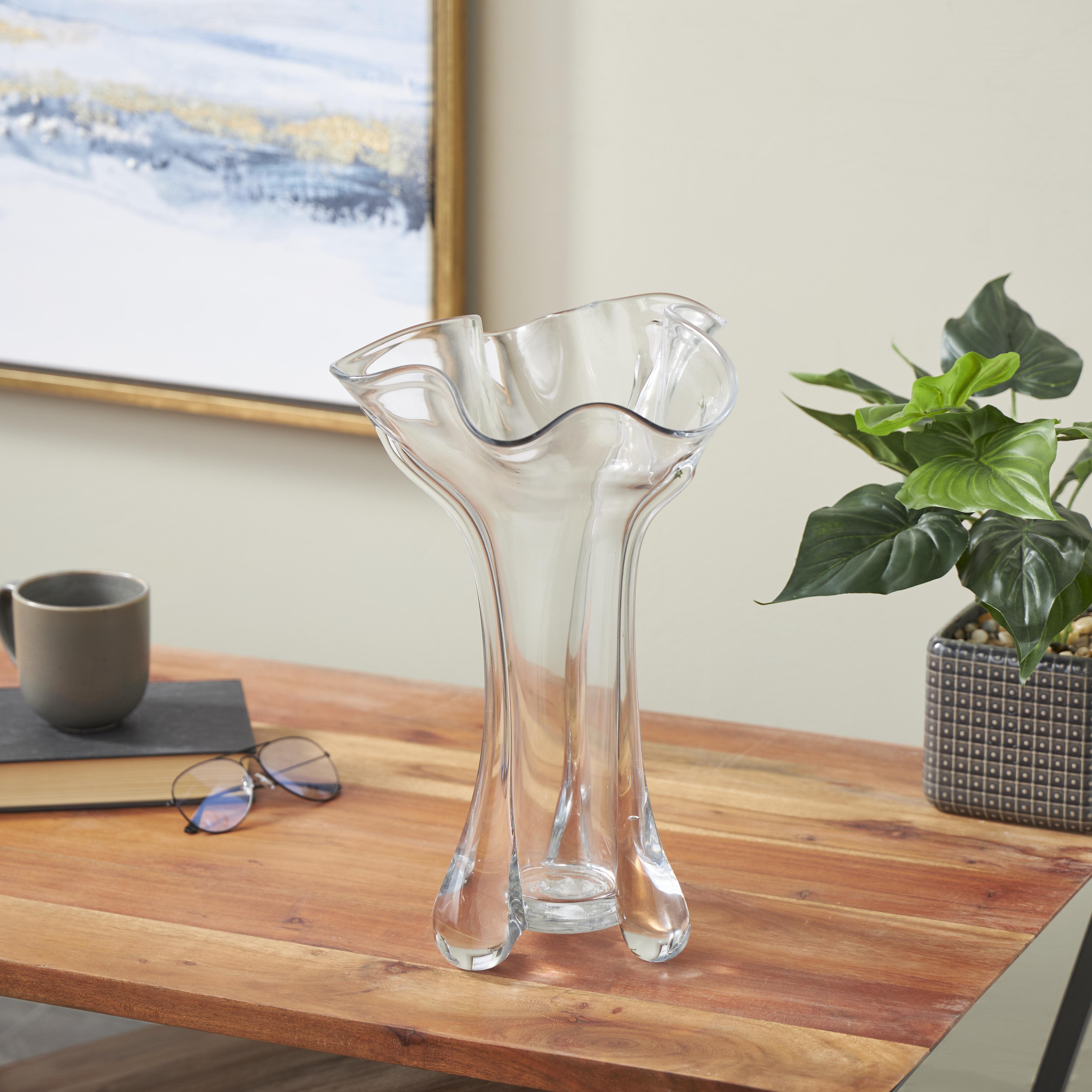 Bayberry Lane Decorative Abstract Tulip Vase, , rollover