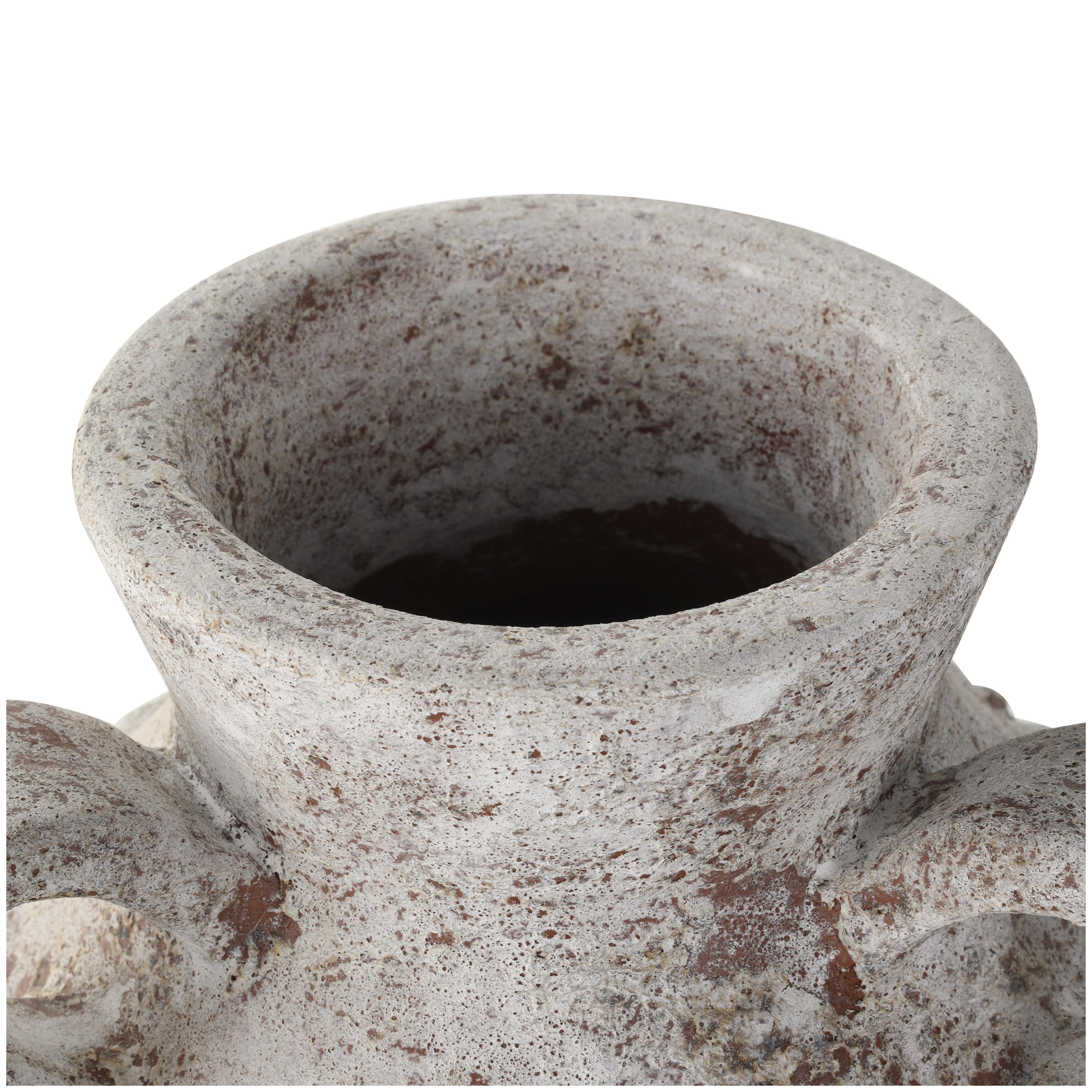 Bayberry Lane Arched Handles Textured Vase, , large