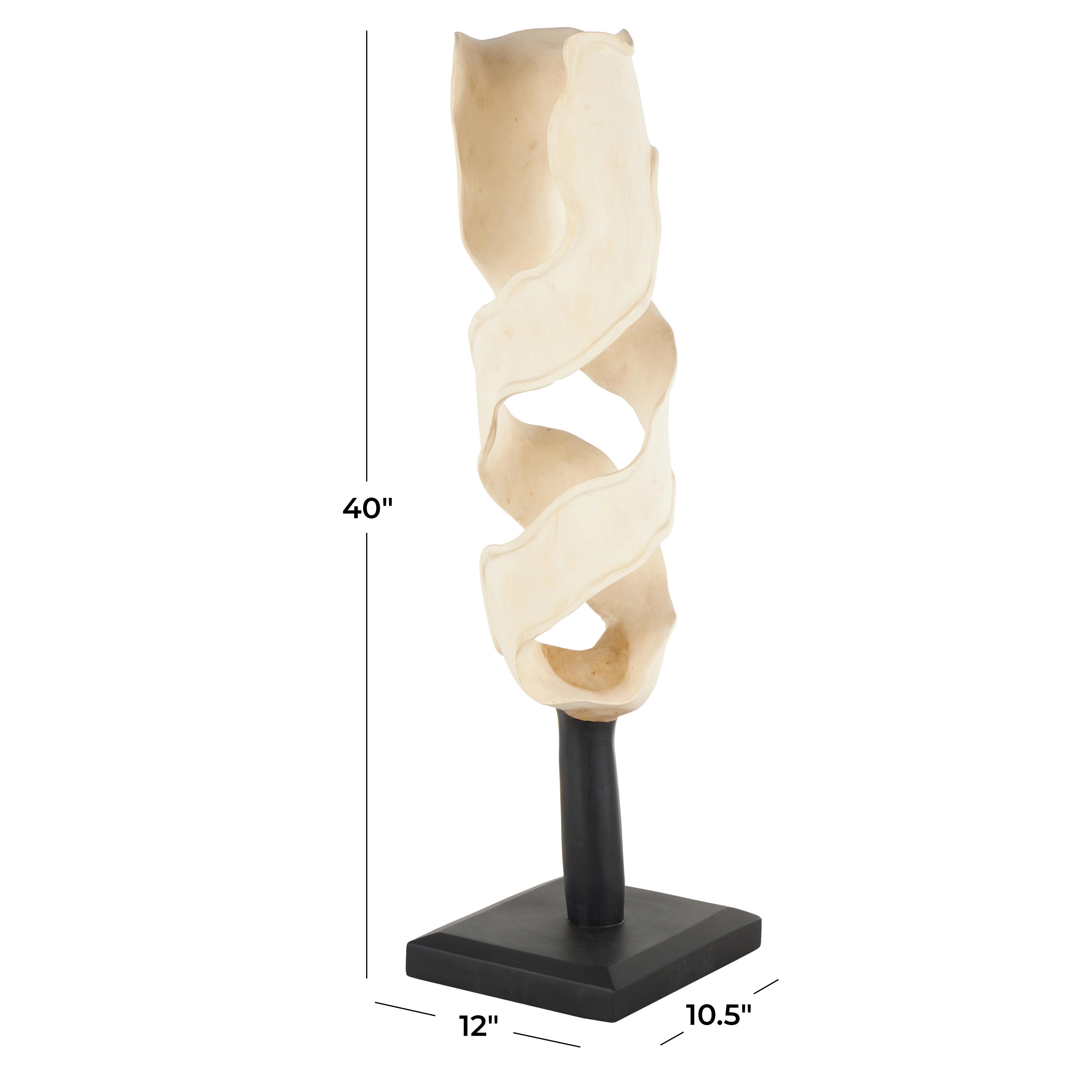 Bayberry Lane Decorative Live Edge Intertwined Sculpture, , large