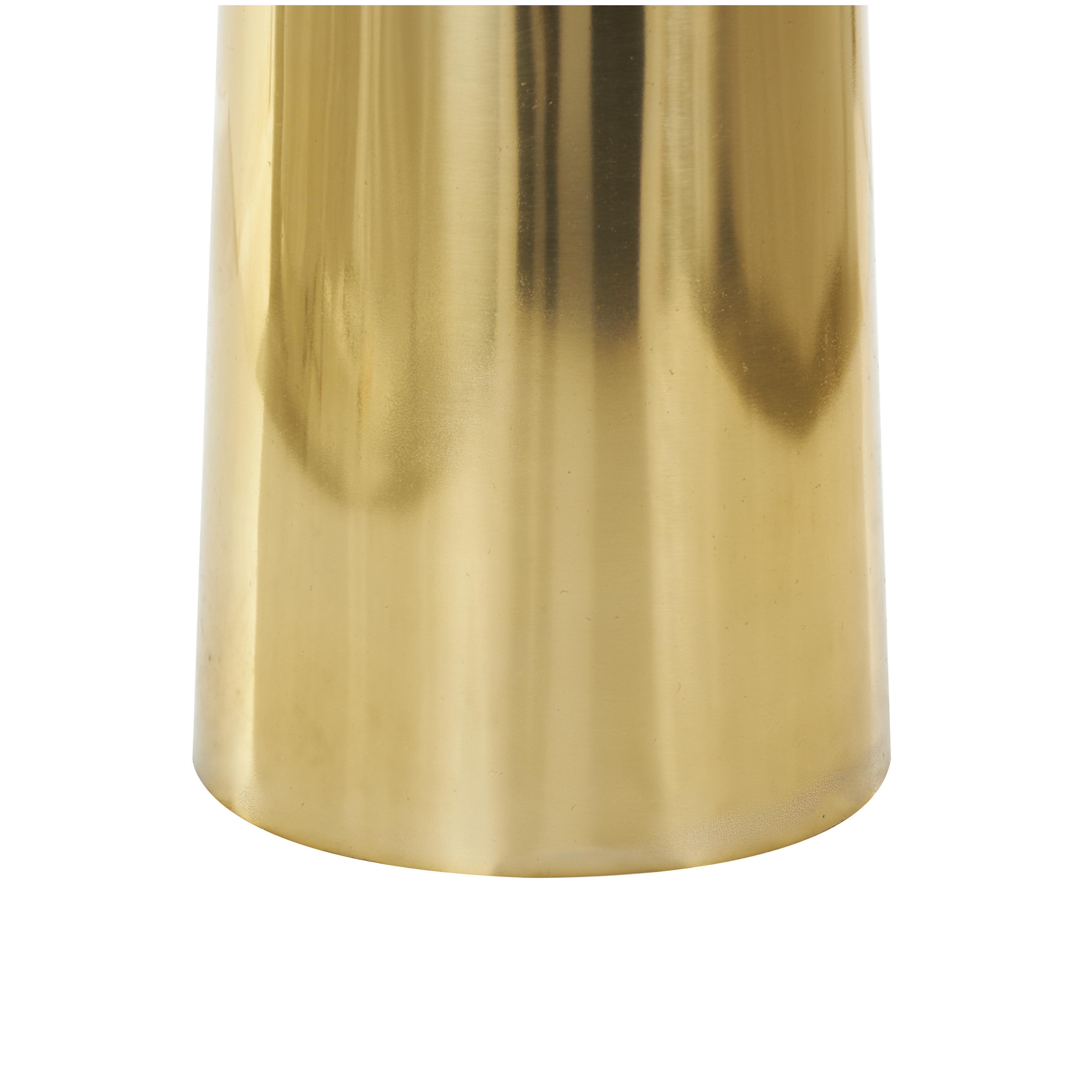 Bayberry Lane Decorative Tall Cone Vase, Gold, large