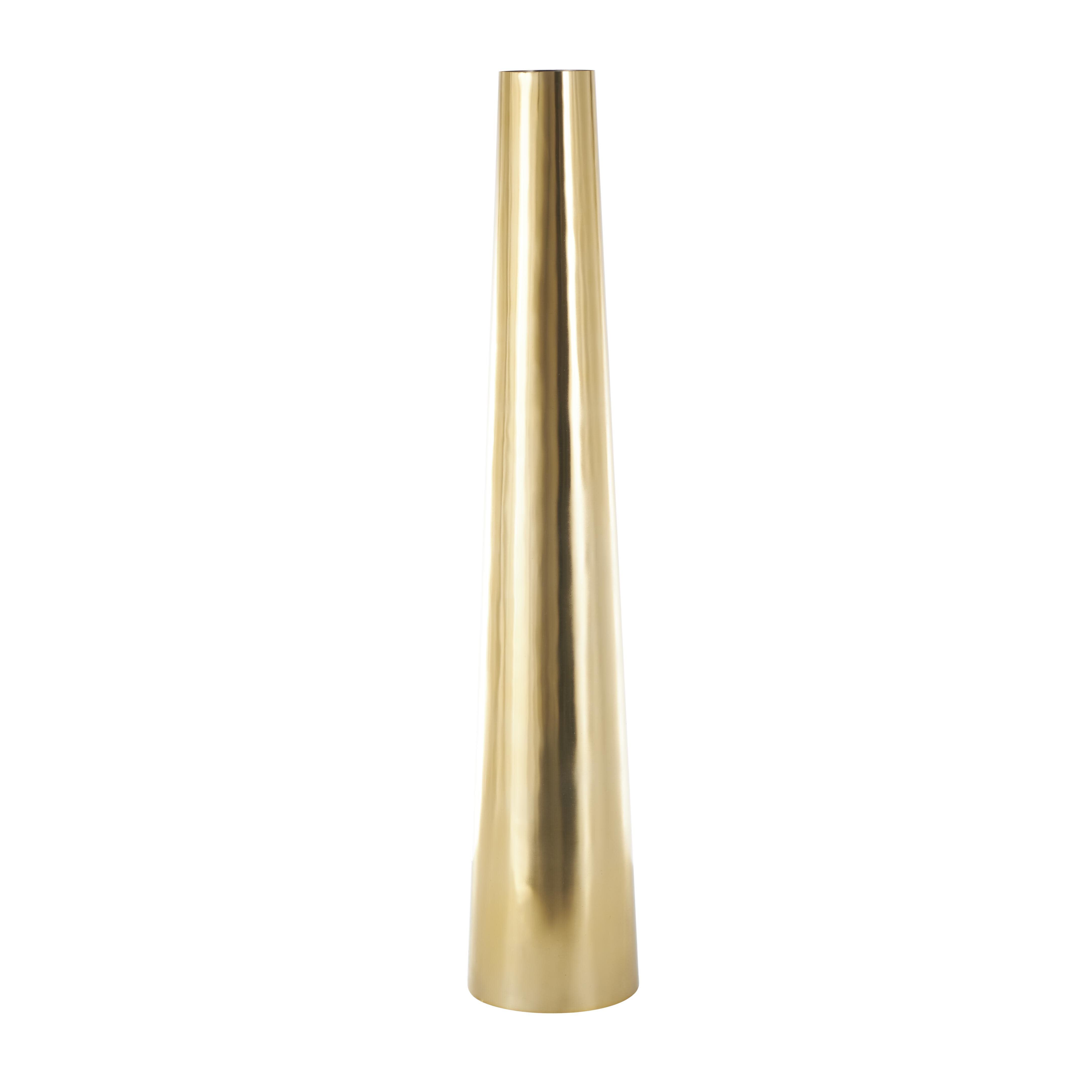 Bayberry Lane Decorative Tall Vase, Gold, large