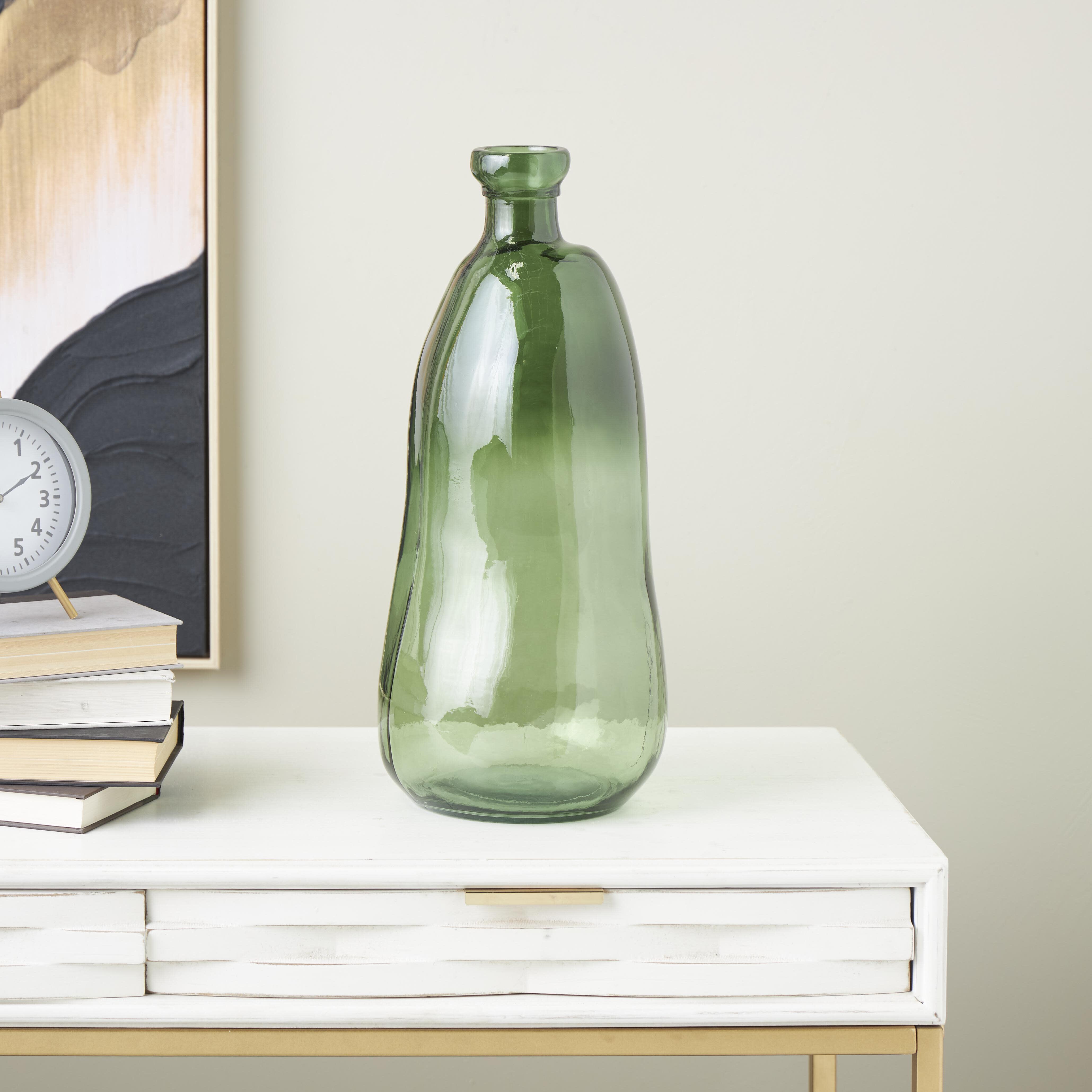 Bayberry Lane Spanish Bottle Vase, Green, rollover