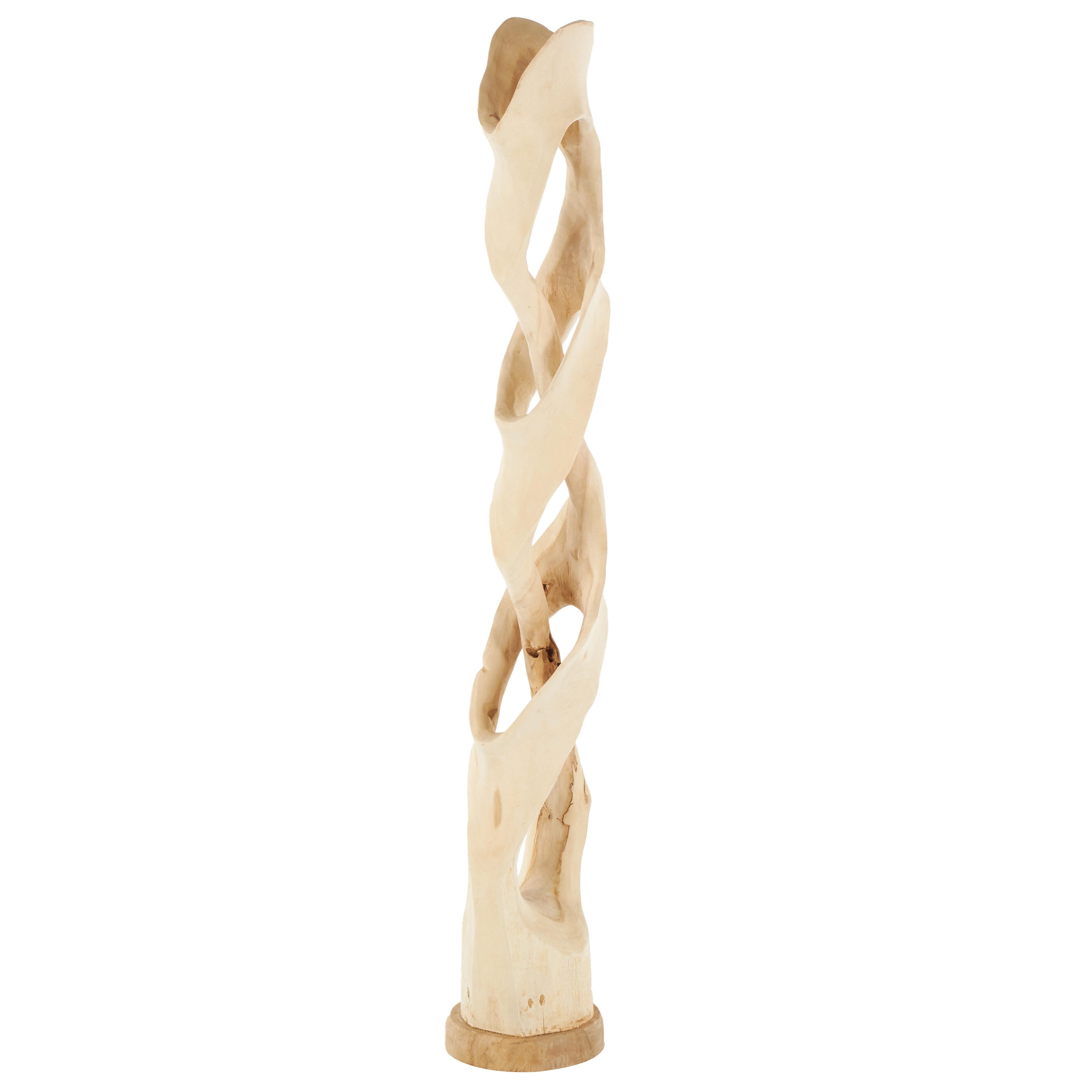 Bayberry Lane Live Edge Intertwined Post Floor Sculpture, , large