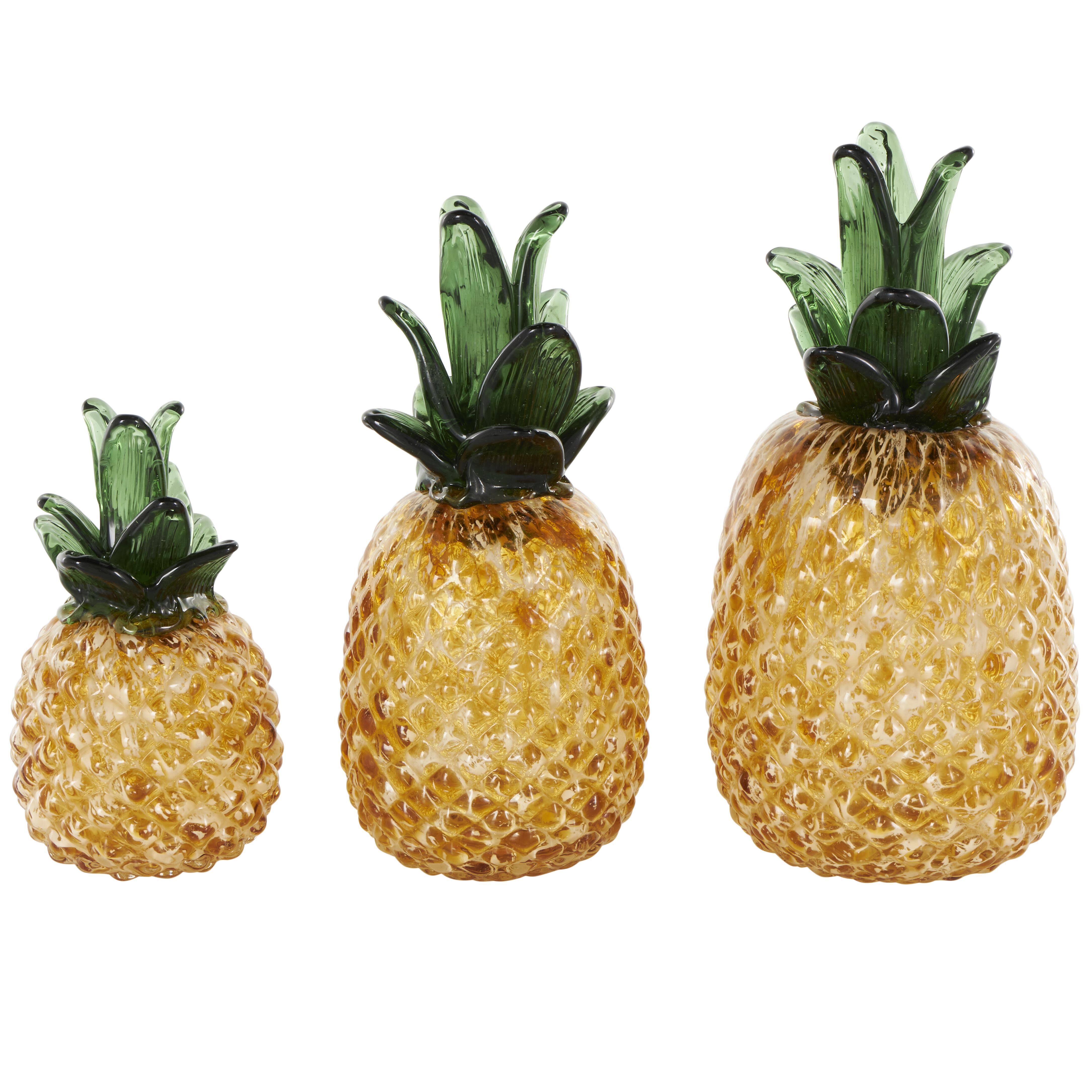 Bayberry Lane Decorative Pineapple Sculpture Set, , large