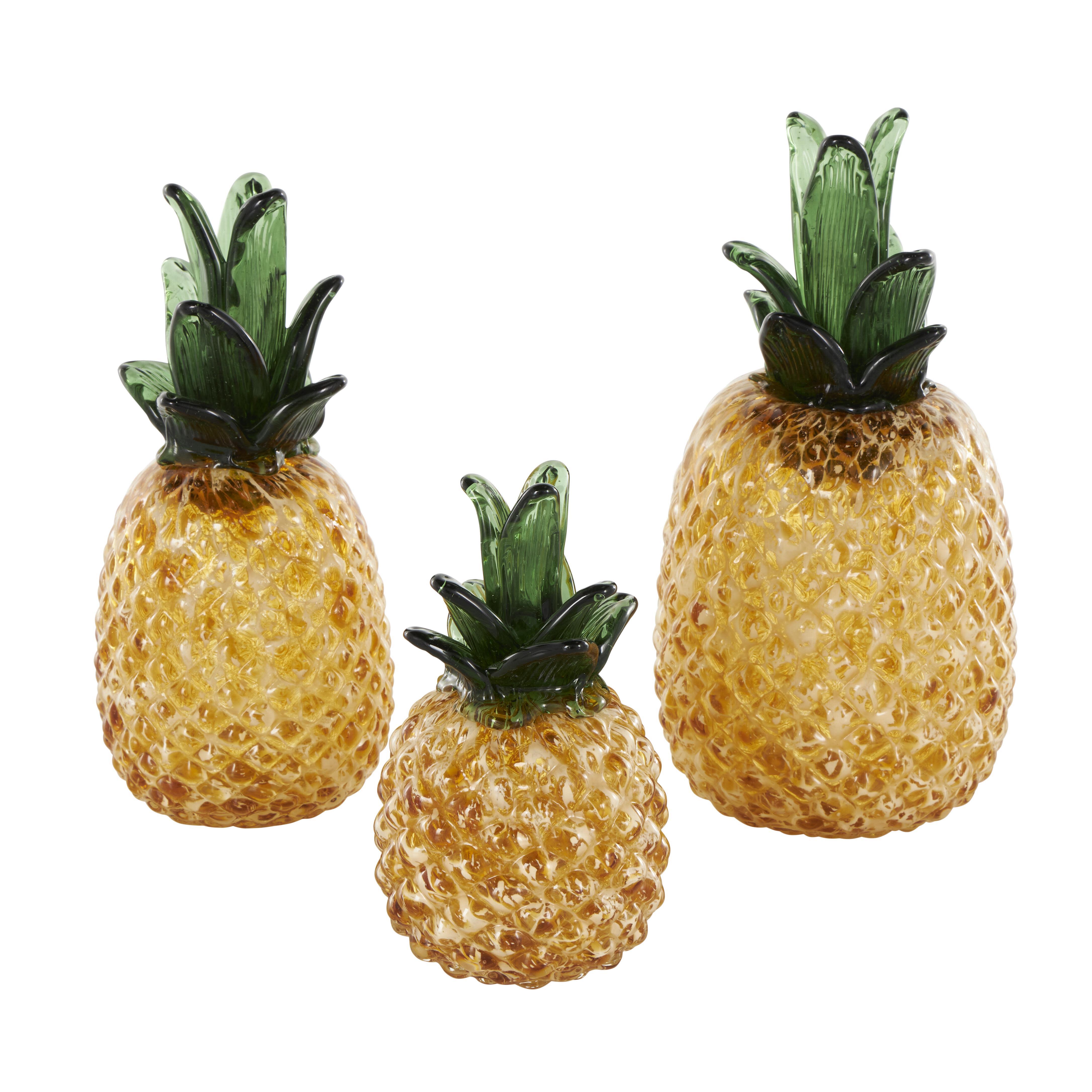 Bayberry Lane Decorative Pineapple Sculpture Set, , large