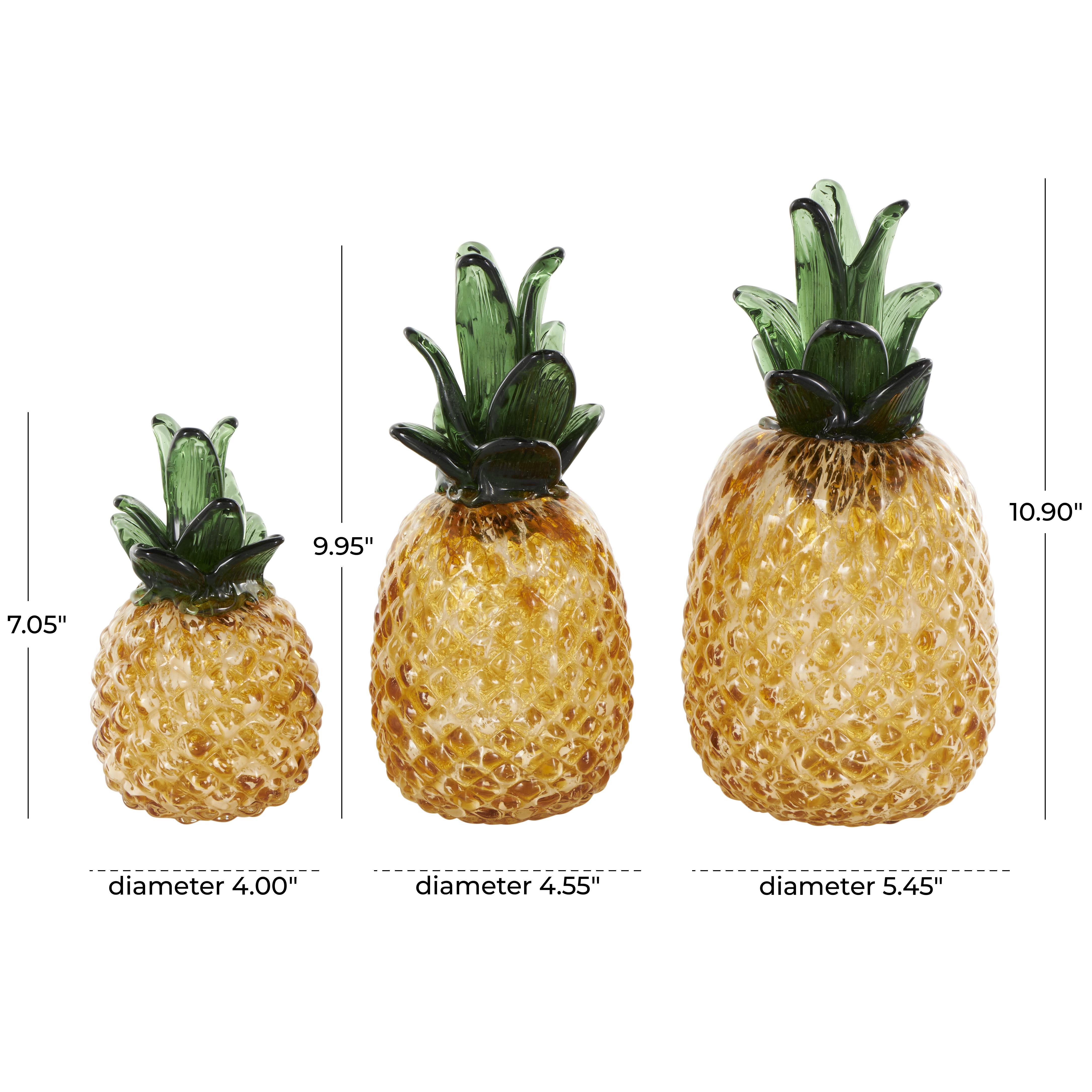 Bayberry Lane Decorative Pineapple Sculpture Set, , large
