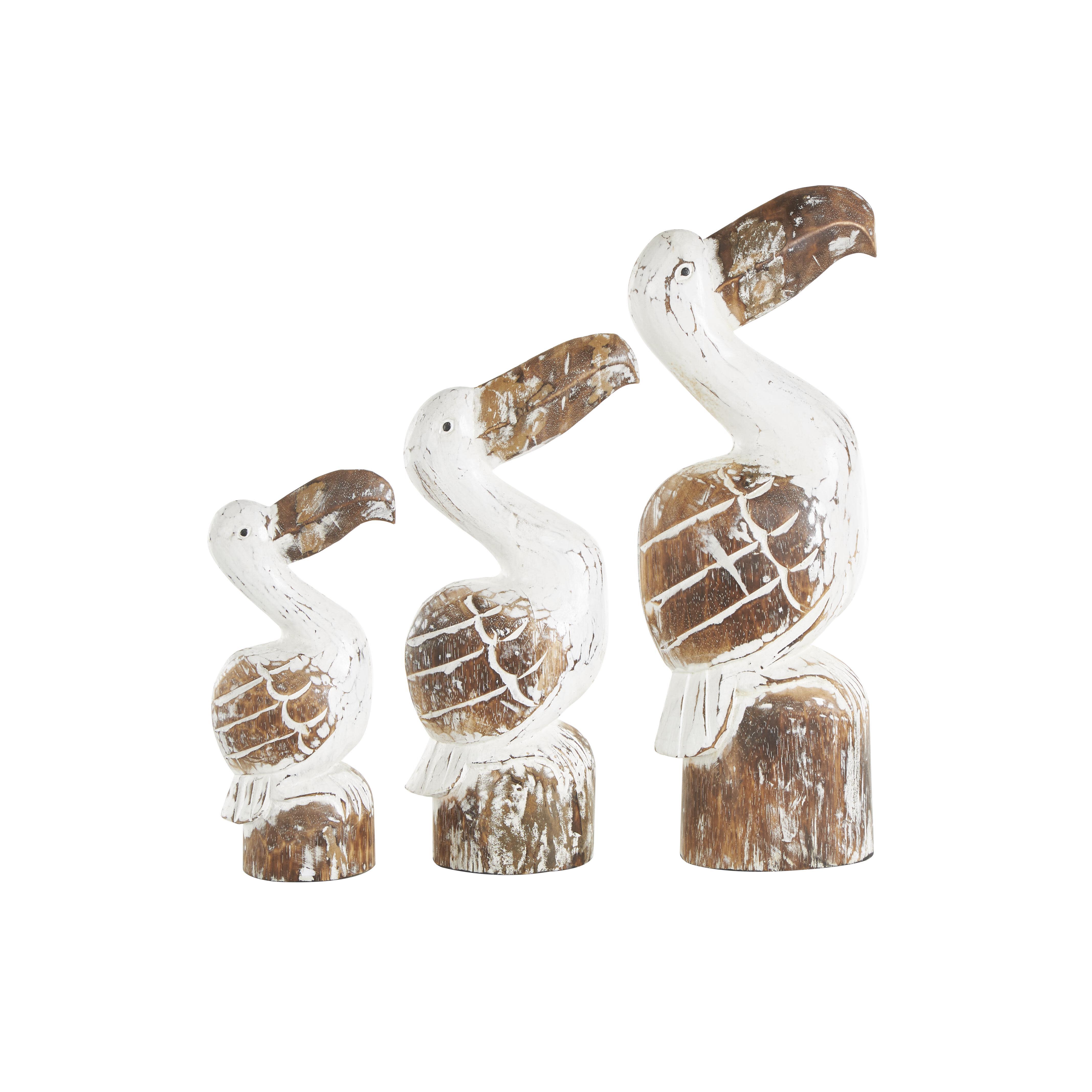 Bayberry Lane Pelican Sculpture Set, , large