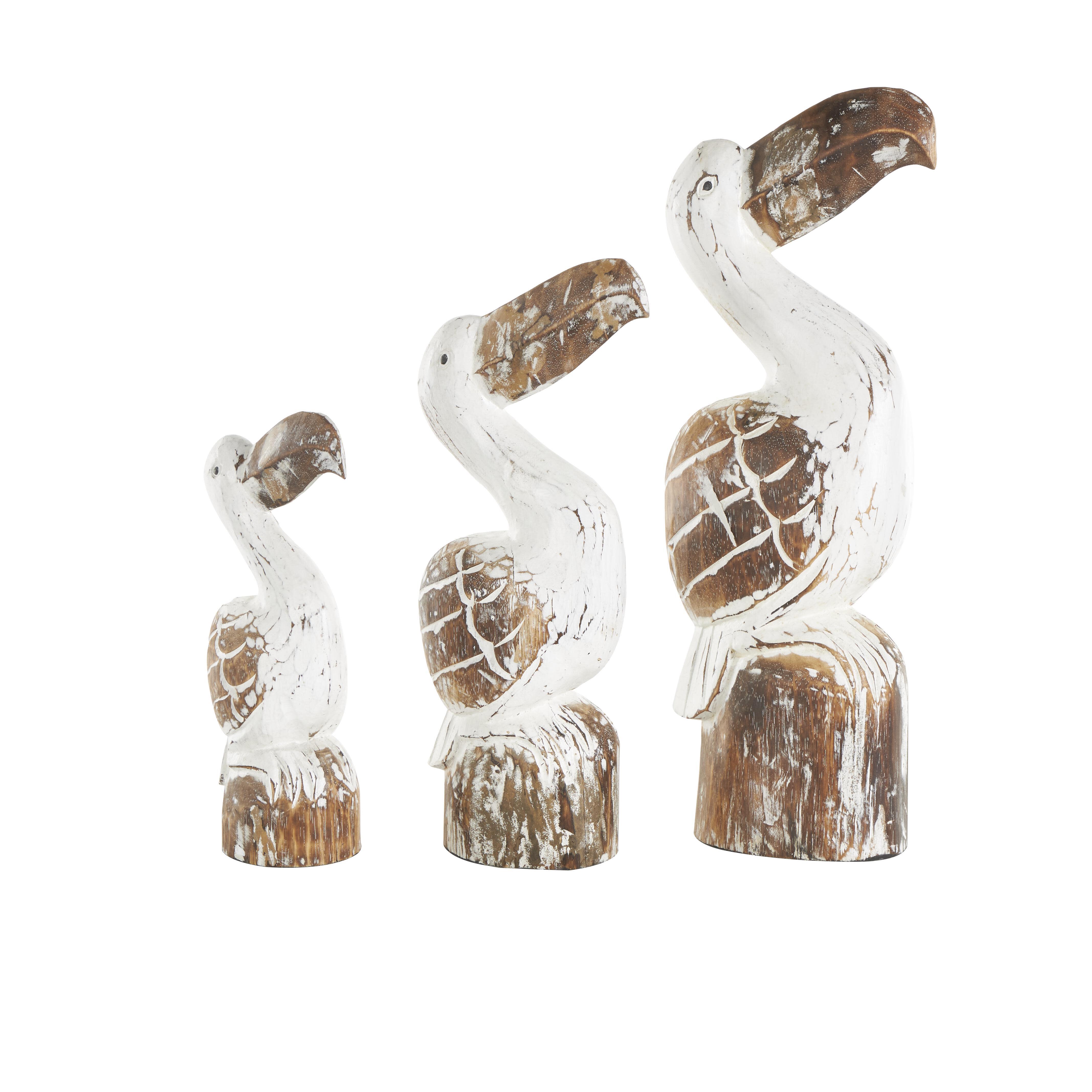Bayberry Lane Pelican Sculpture Set, , large