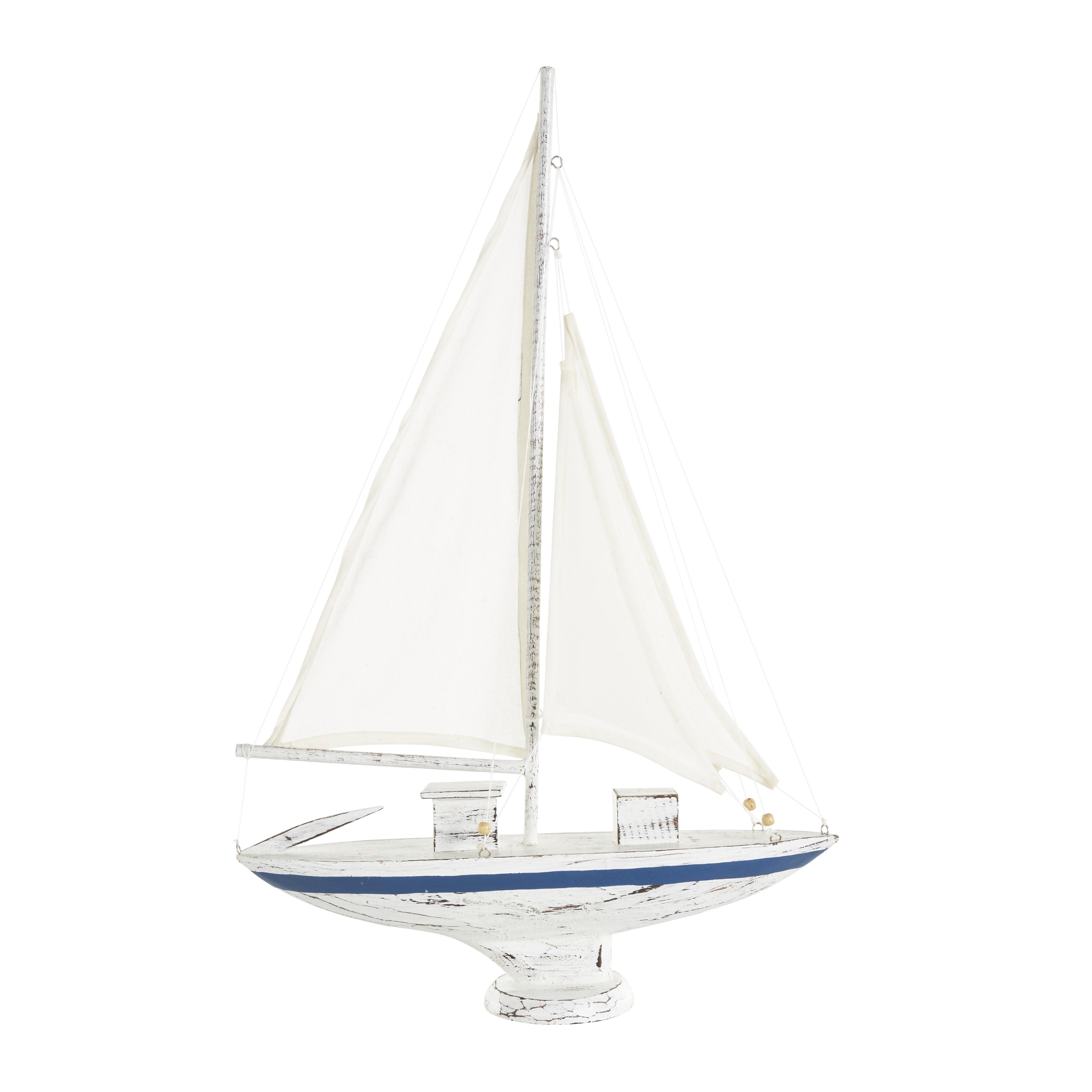 Bayberry Lane Sail Boat with Beaded Accents Sculpture, , large