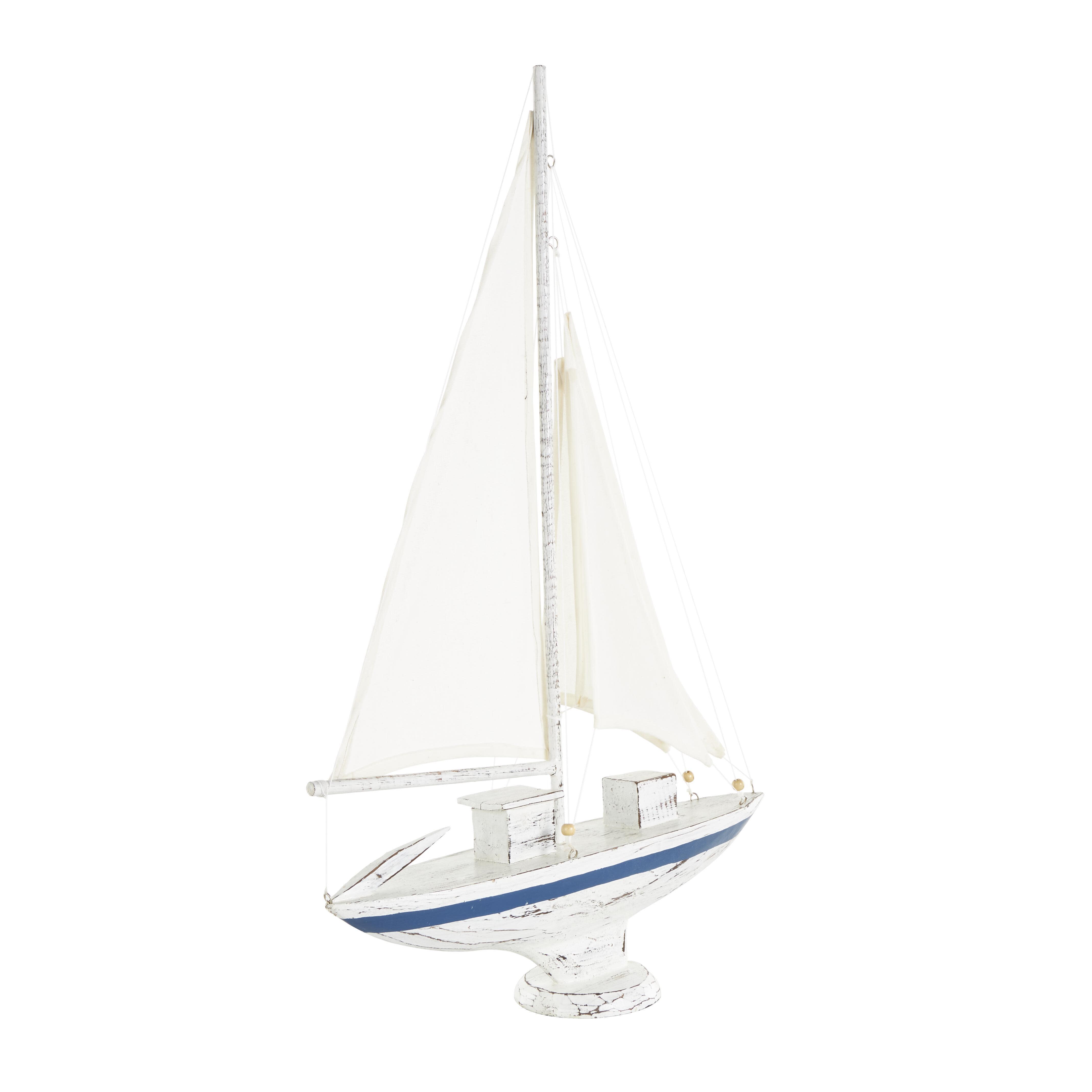 Bayberry Lane Sail Boat with Beaded Accents Sculpture, , large