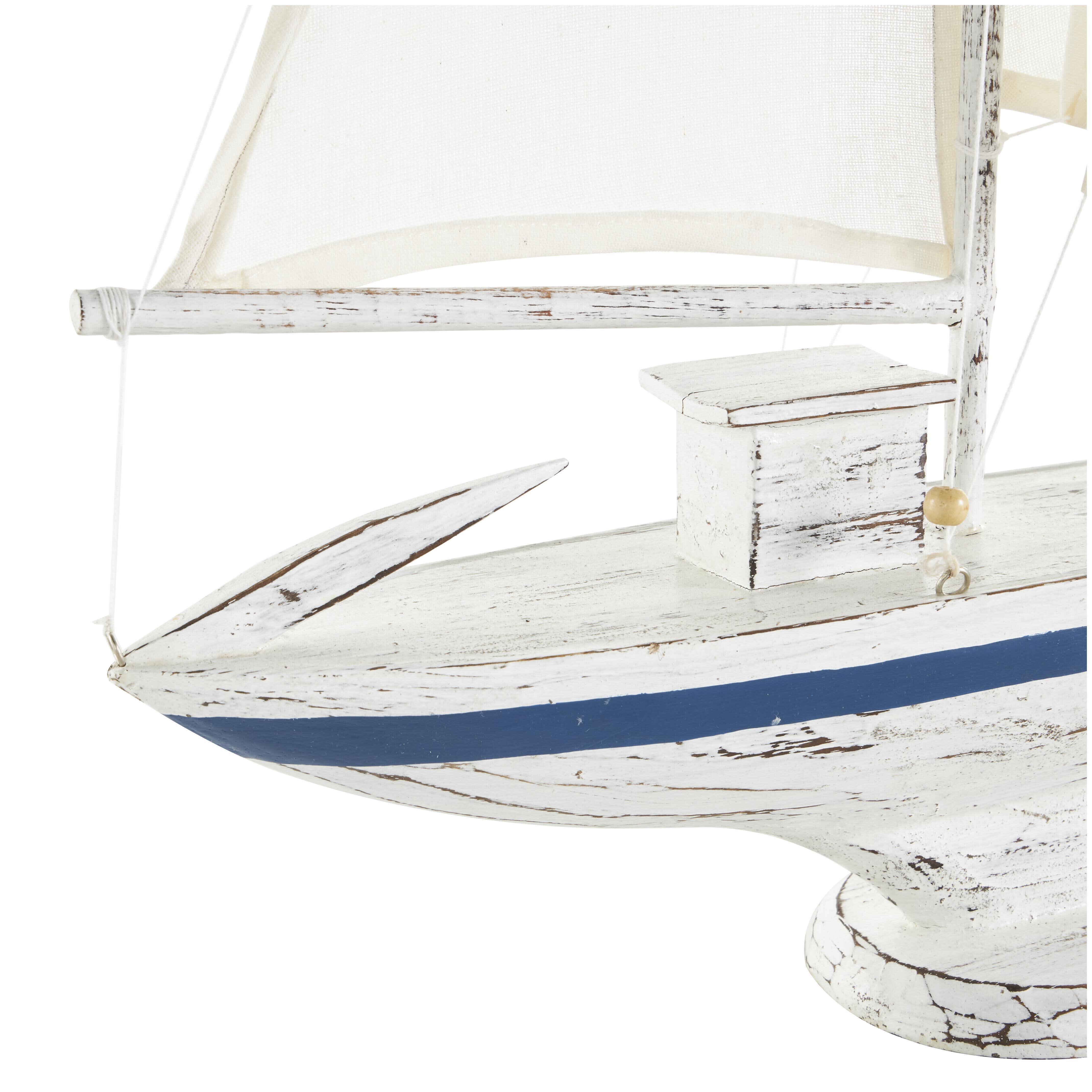 Bayberry Lane Sail Boat with Beaded Accents Sculpture, , large