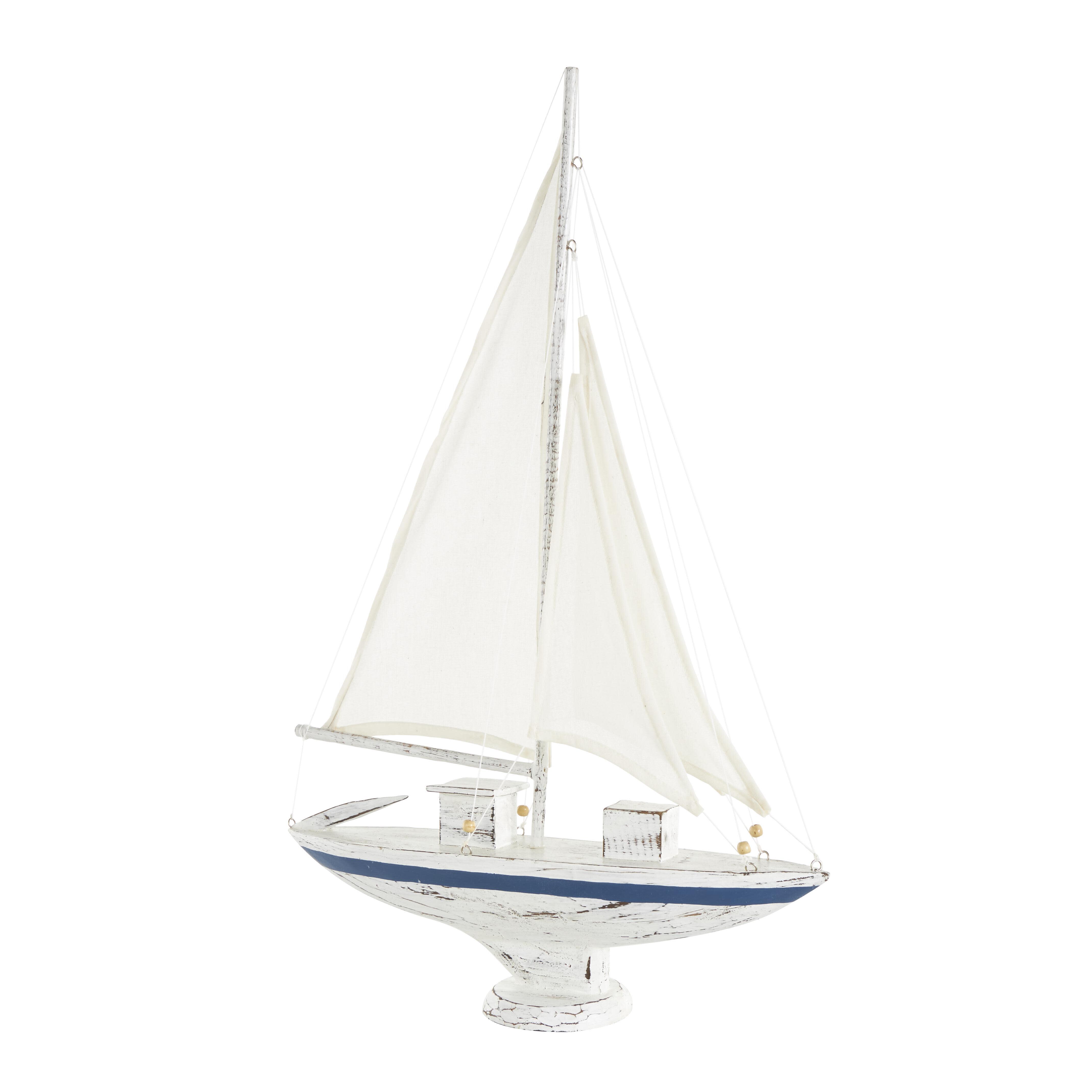 Bayberry Lane Sail Boat with Beaded Accents Sculpture, , large
