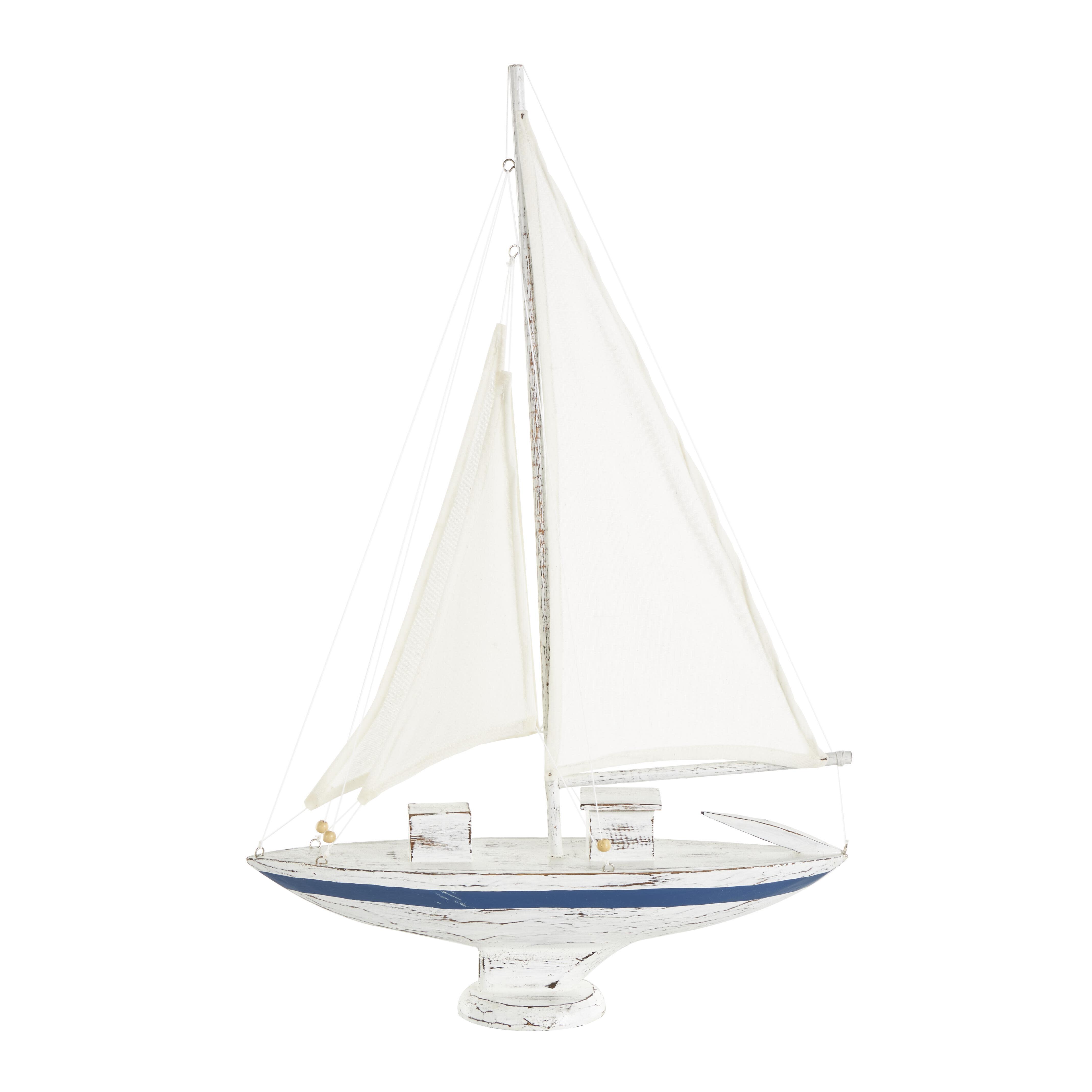 Bayberry Lane Sail Boat with Beaded Accents Sculpture, , large