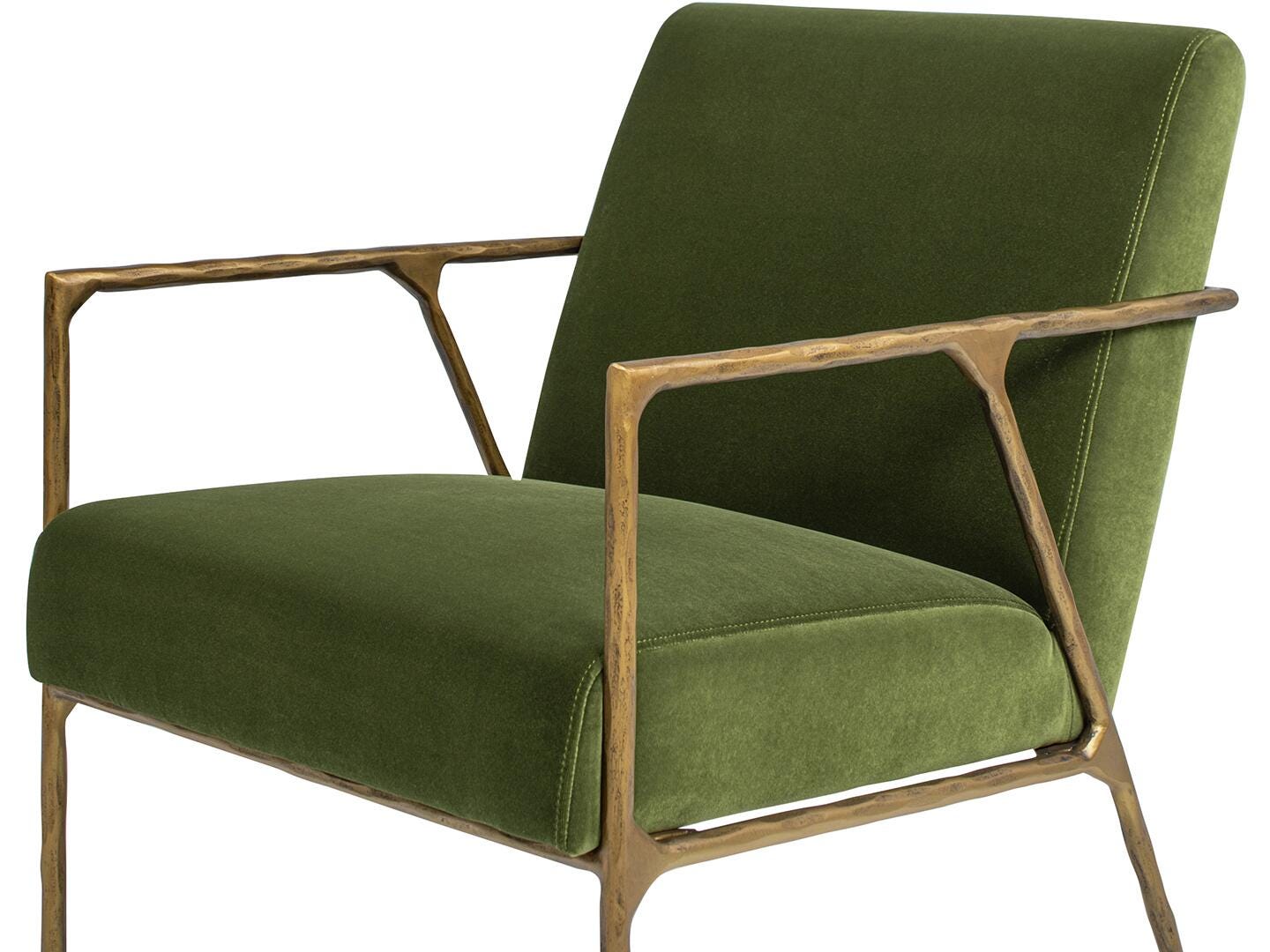 Jennifer Taylor Home Aerin Accent Arm Chair, Olive Green, large