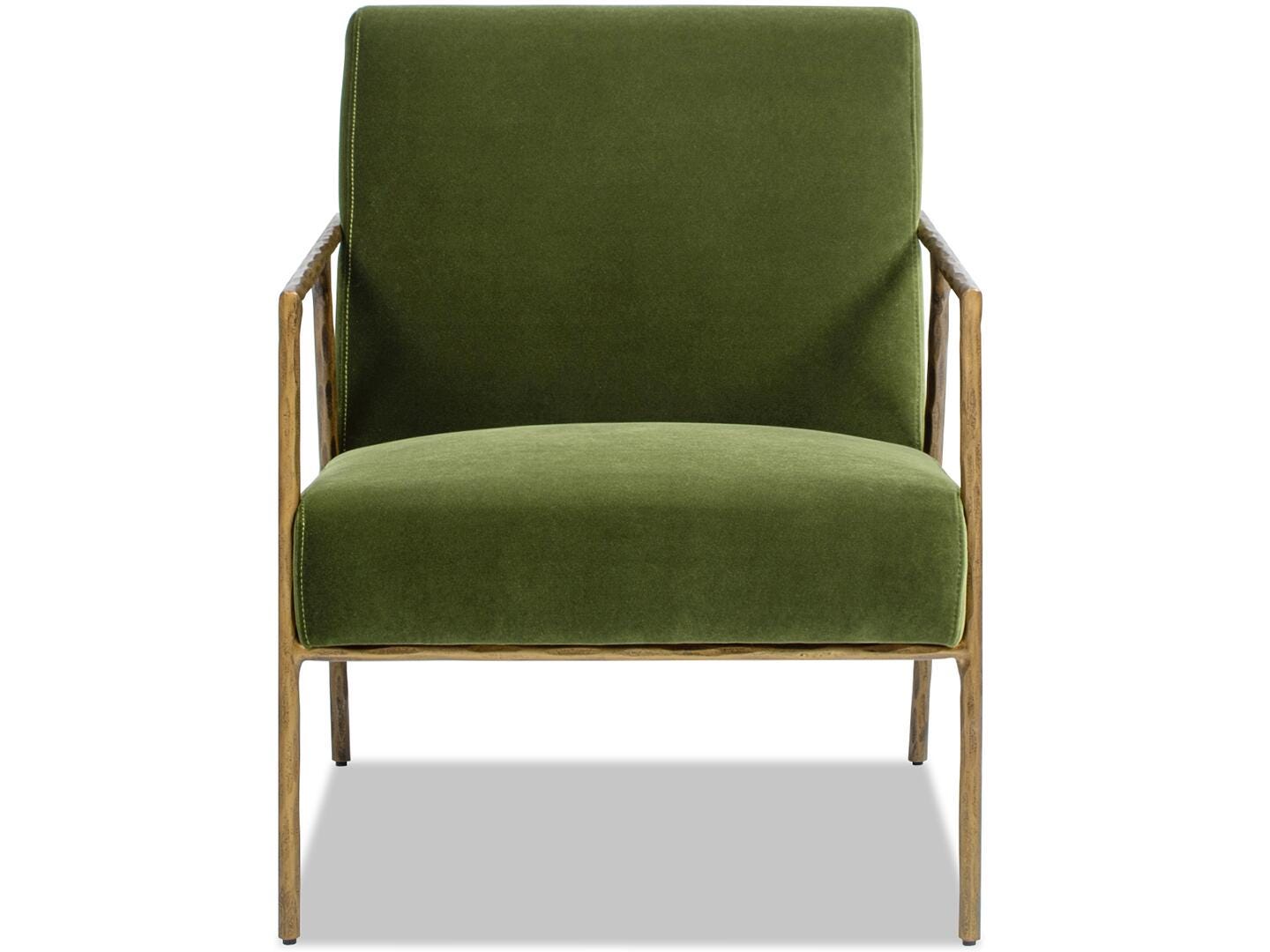 Jennifer Taylor home Aerin Accent Arm Chair, Olive Green, large