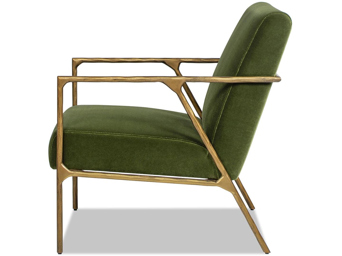 Jennifer Taylor Home Aerin Accent Arm Chair, Olive Green, large