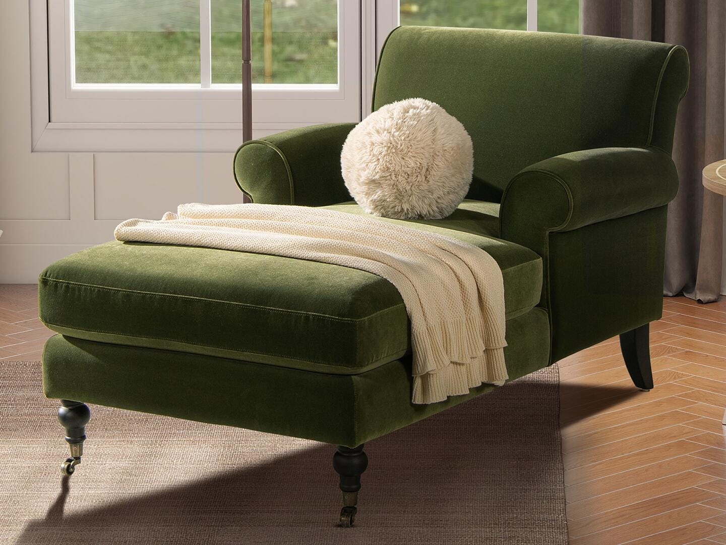 Jennifer Taylor Home Alana Chaise Lounge Chair, , rollover