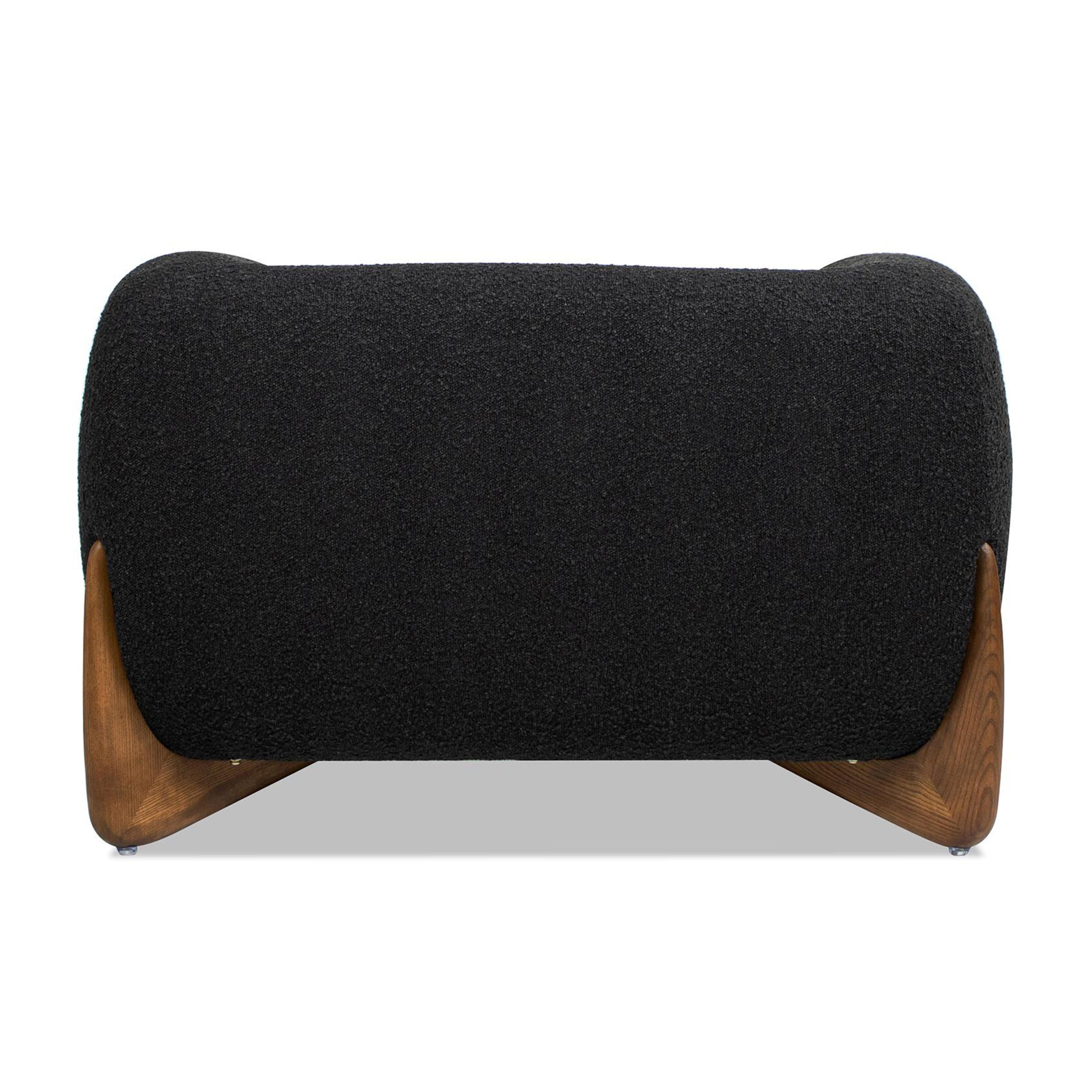 Jennifer Taylor Home Alpine Accent Arm Chair, Ebony Black, large