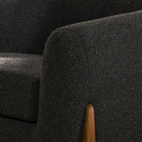 Jennifer Taylor Home Alpine Accent Arm Chair, Ebony Black, large