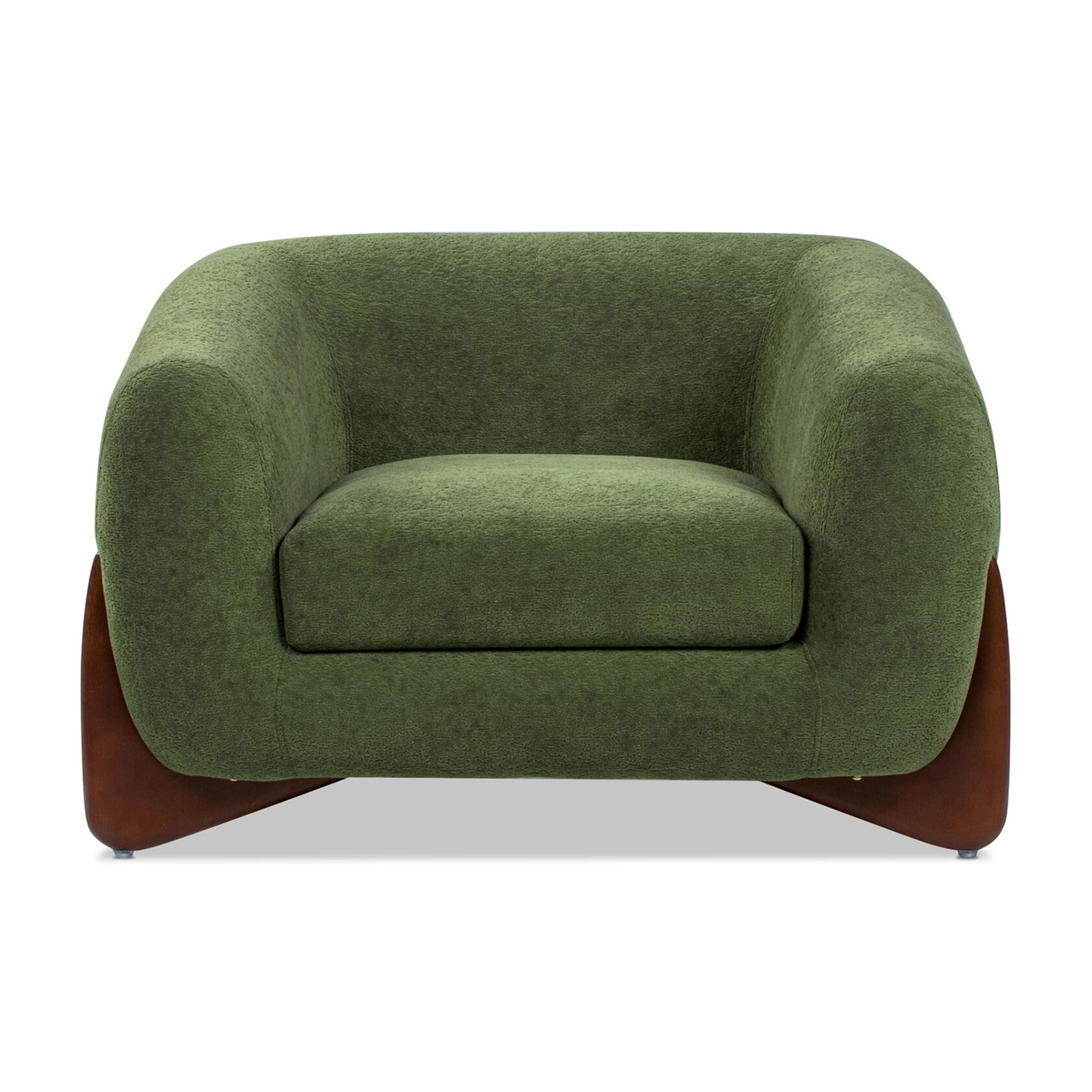 Jennifer Taylor Home Alpine Accent Arm Chair, Moss Green, large