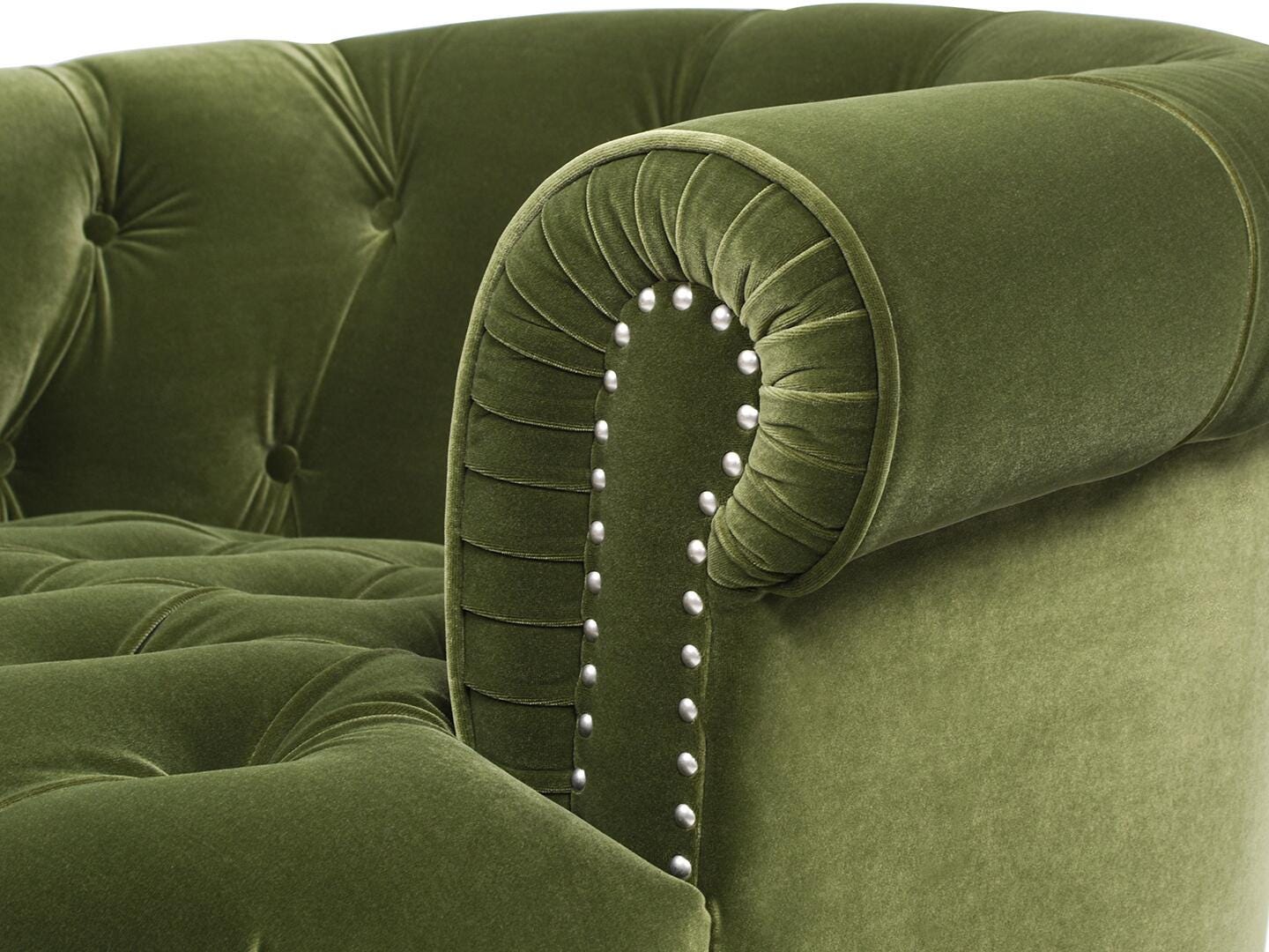 Jennifer Taylor Home La Rosa Tufted Accent Chair, Olive Green, large