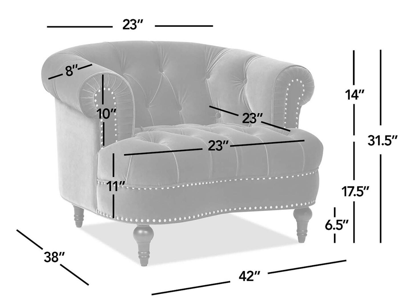 Jennifer Taylor Home La Rosa Tufted Accent Chair, Olive Green, large