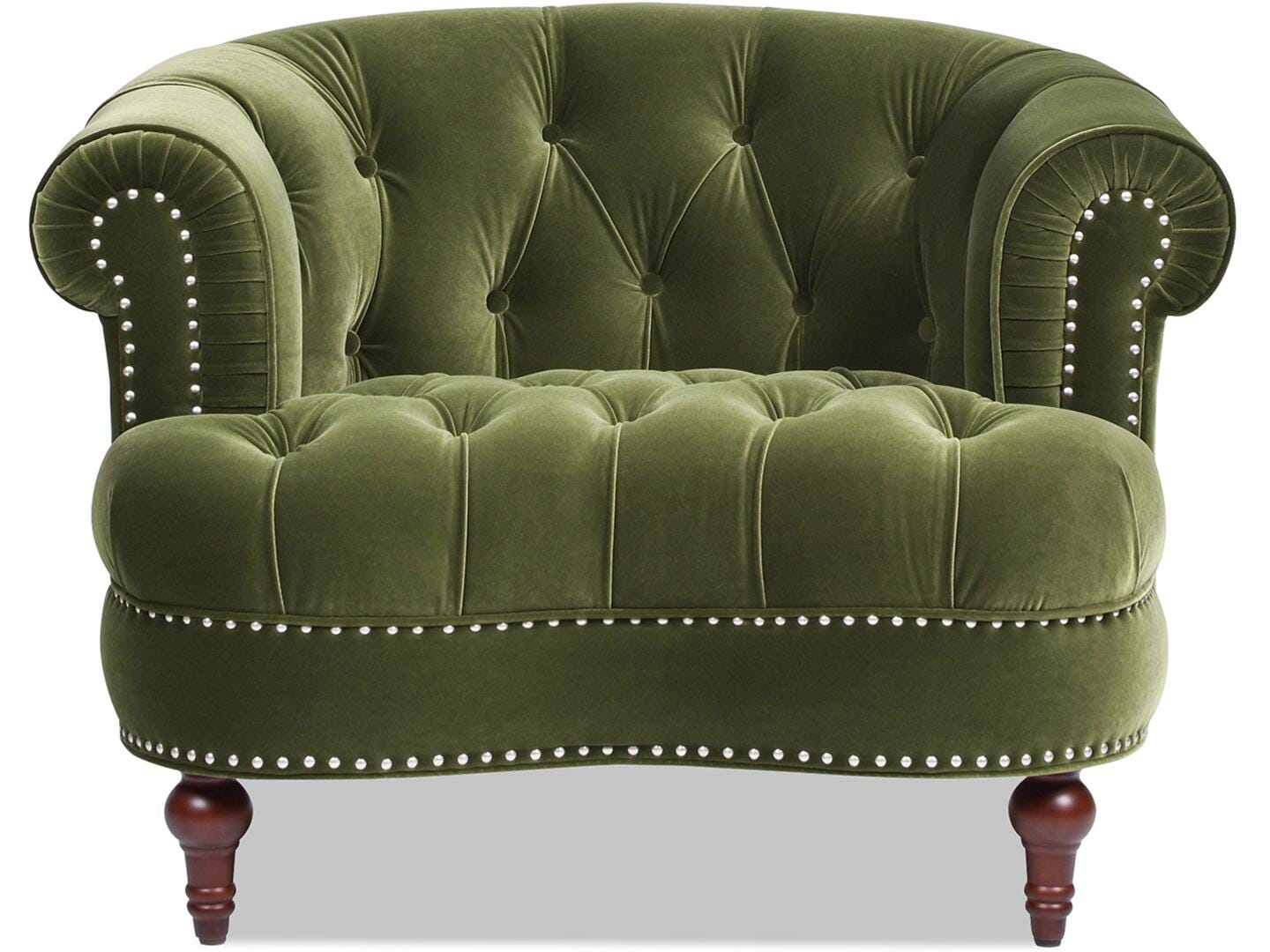Jennifer Taylor Home La Rosa Tufted Accent Chair, Olive Green, large