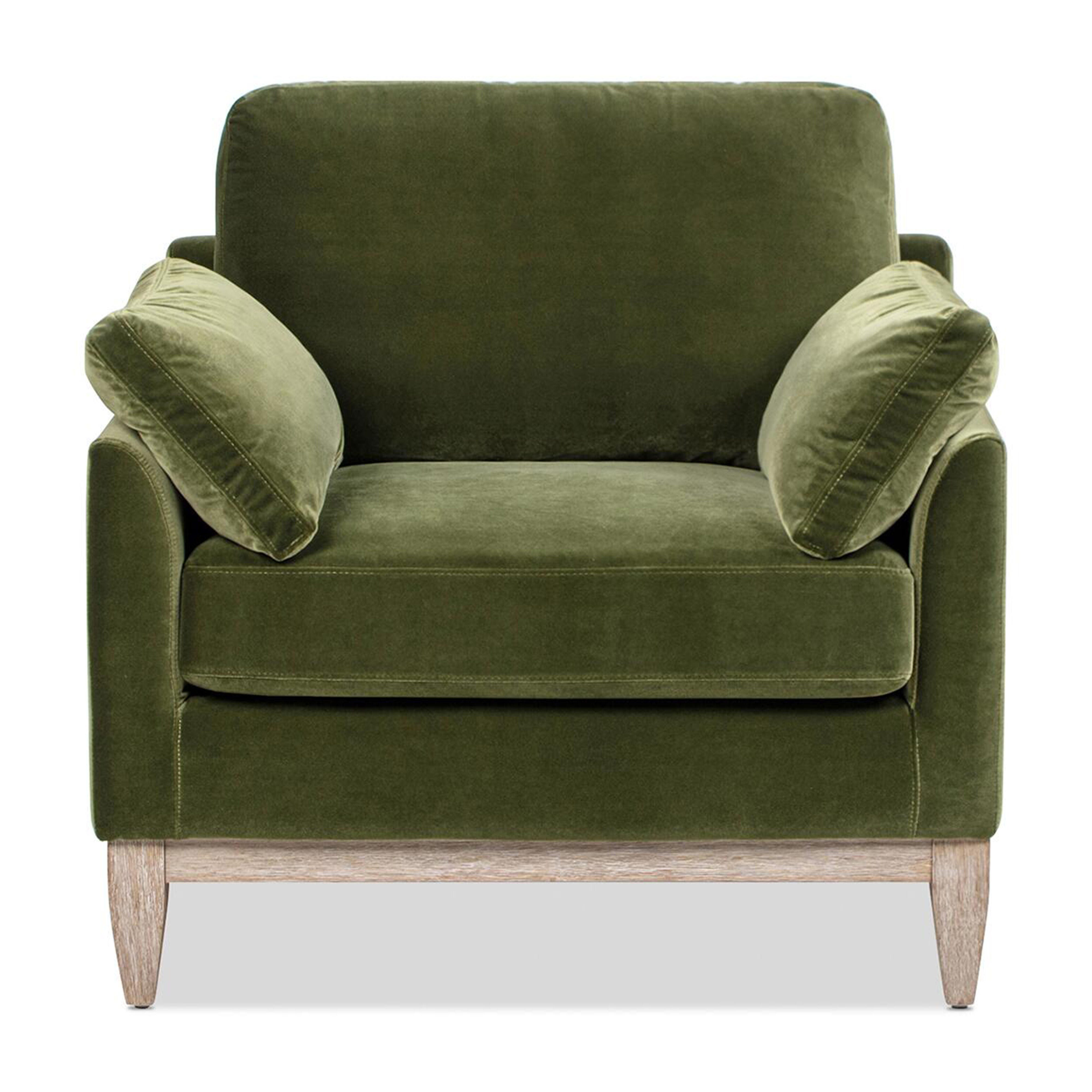 Jennifer Taylor Home Pasadena Accent Arm Chair, Olive Green, large