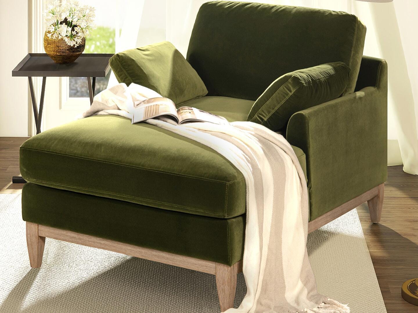 Jennifer Taylor Home Pasadena Chaise Lounge Chair, , large