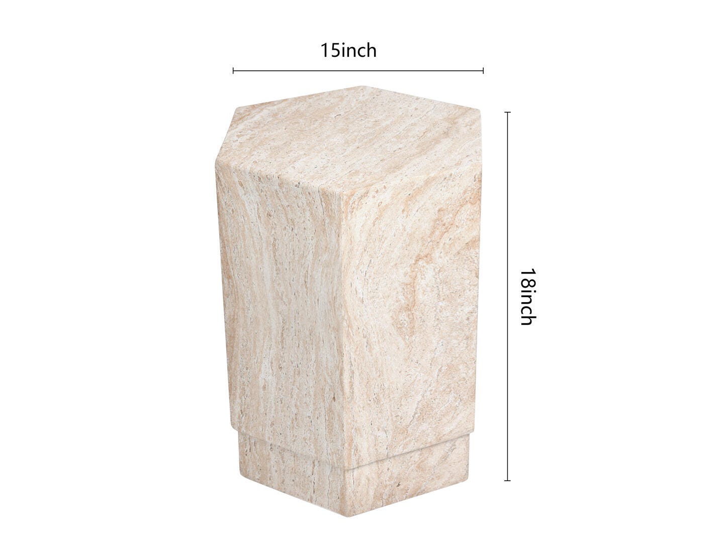 Empire Art Direct Mystic Mirage Accent Side Table, , large
