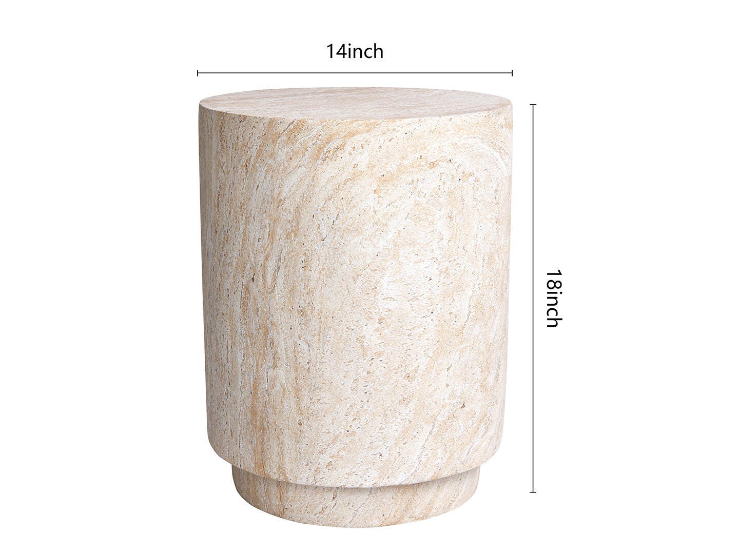 Empire Art Direct Aurora Column Accent Side Table, , large